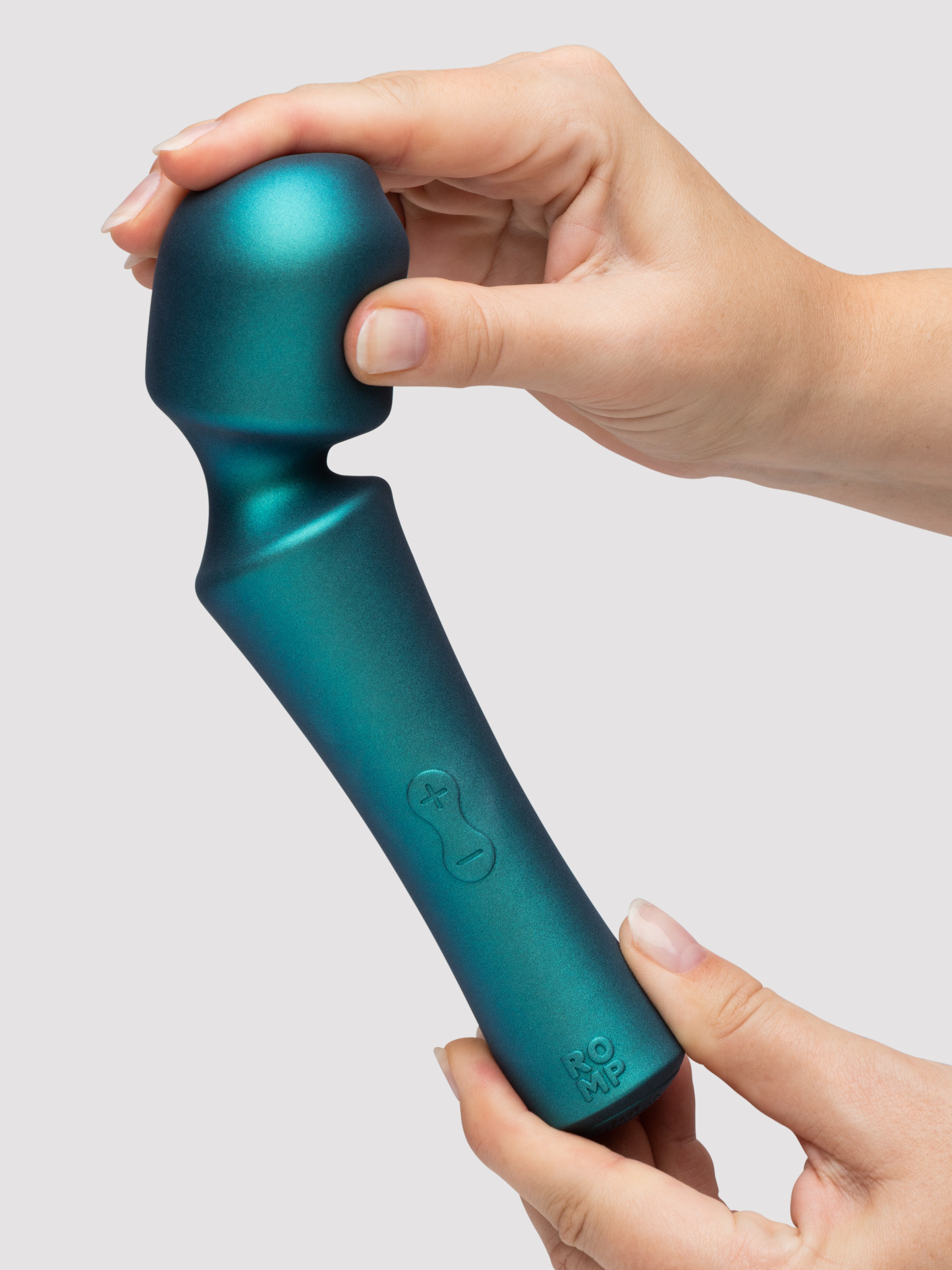 ROMP Presto Rechargeable Silicone Mini Wand Massager, Blue, hi-res