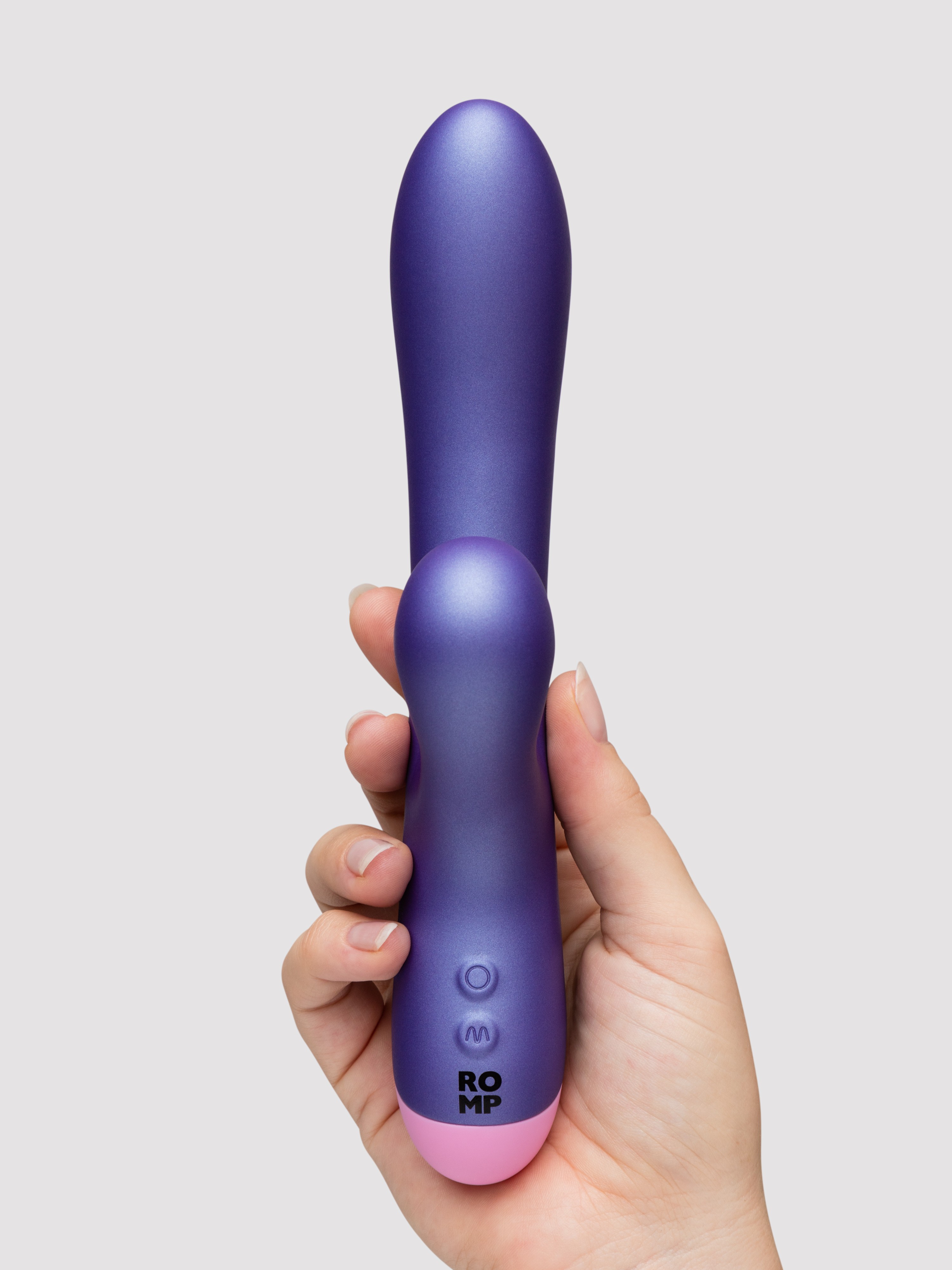 ROMP Pulse Rechargeable Rabbit Vibrator with Clitoral Suction, Pink, hi-res
