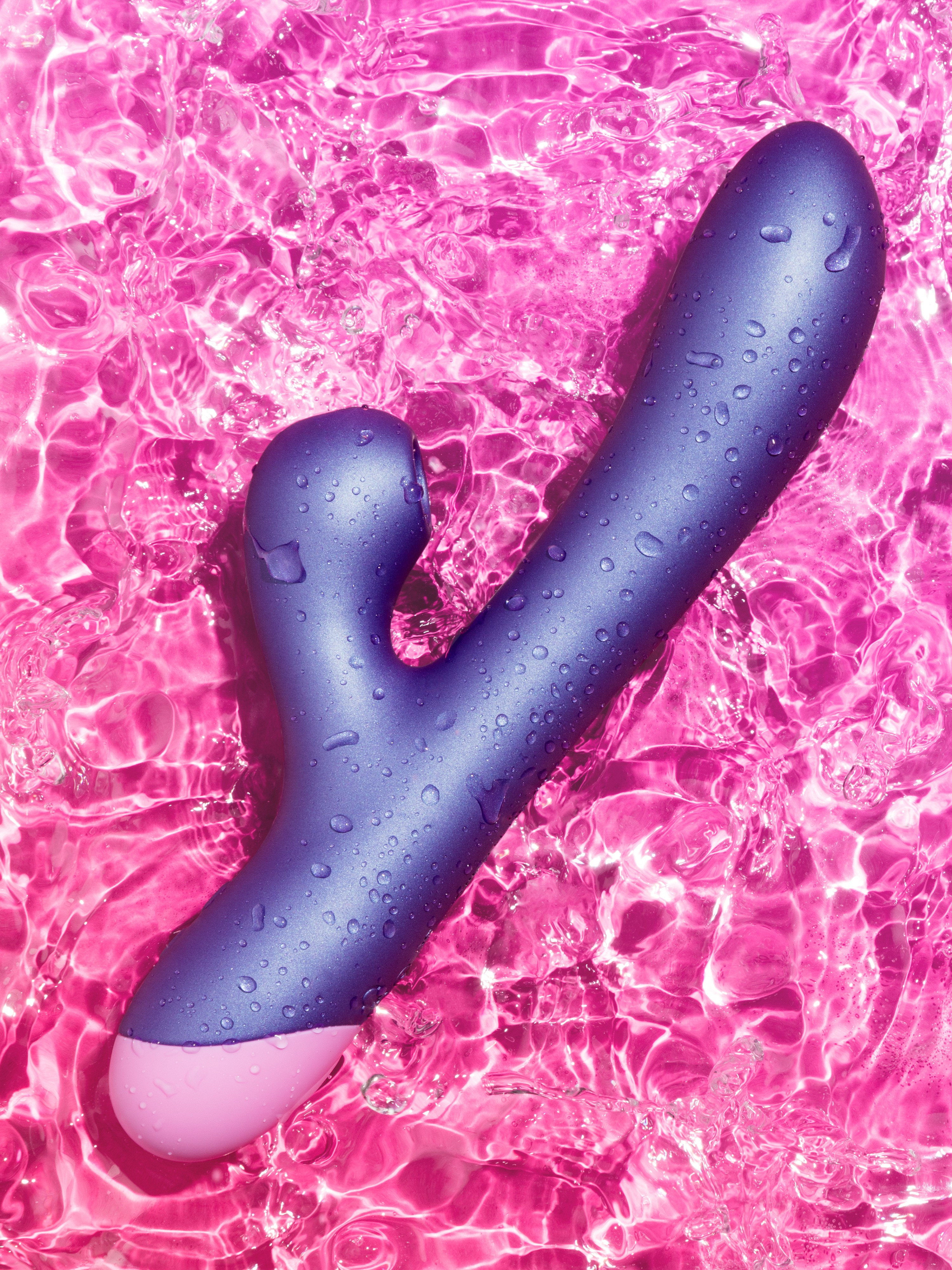 ROMP Pulse Rechargeable Rabbit Vibrator with Clitoral Suction, Pink, hi-res