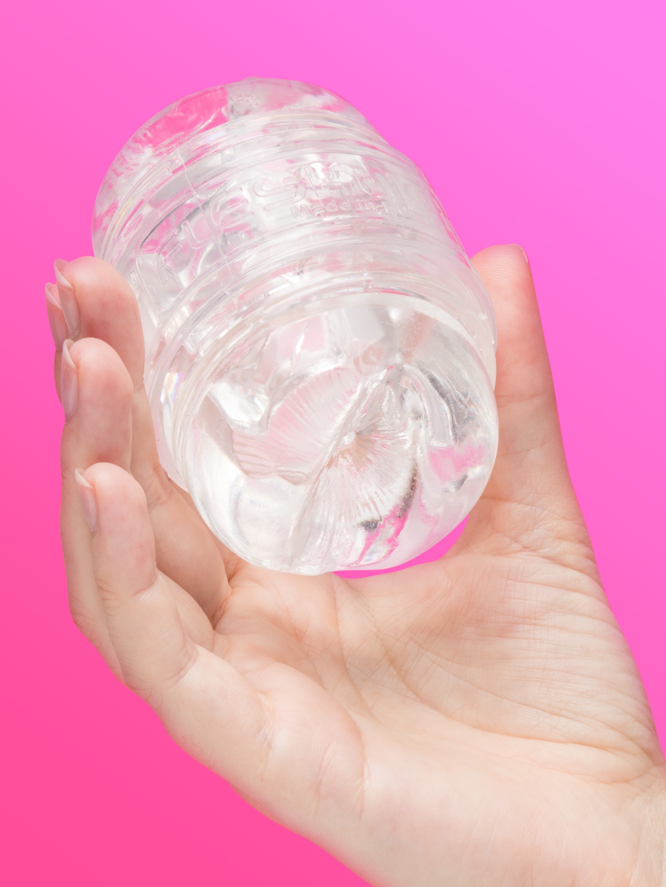 Fleshlight Quickshot Autumn Falls Textured Male Masturbator, Clear, hi-res