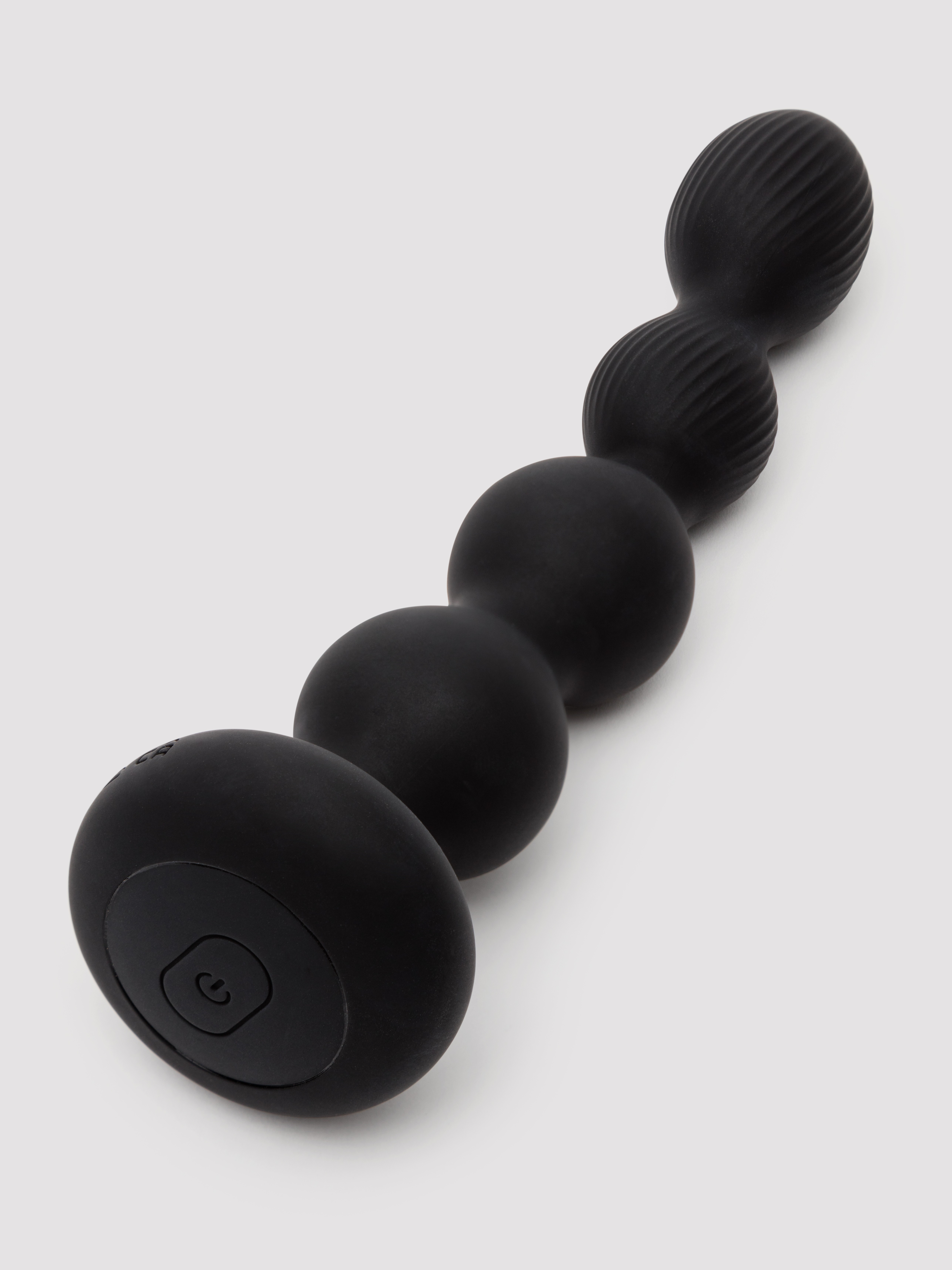 Nexus Tornado Rotating and Vibrating Remote Control Anal Beads, Black, hi-res