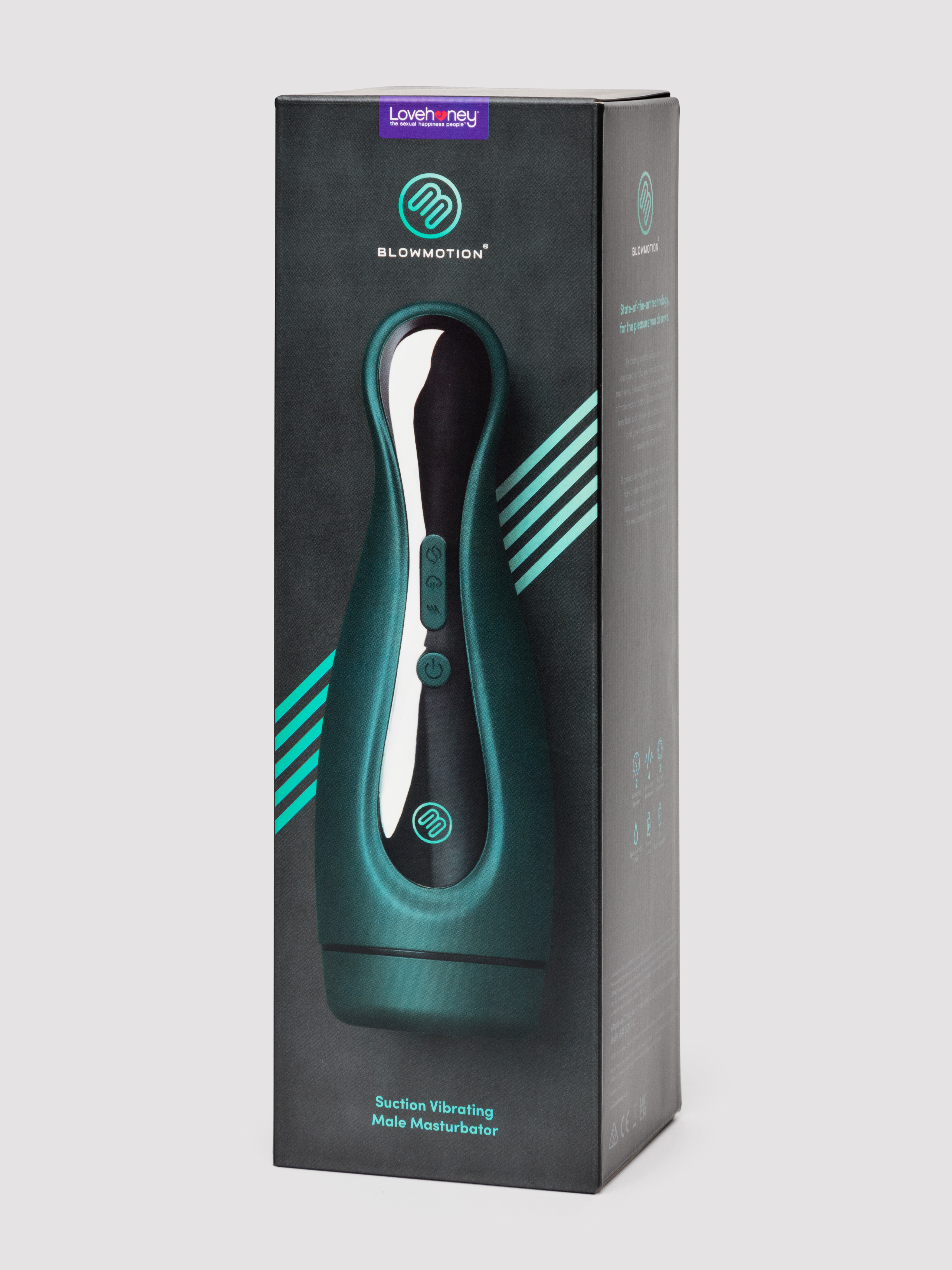 Blowmotion Suction Vibrating Male Masturbator, Green, hi-res