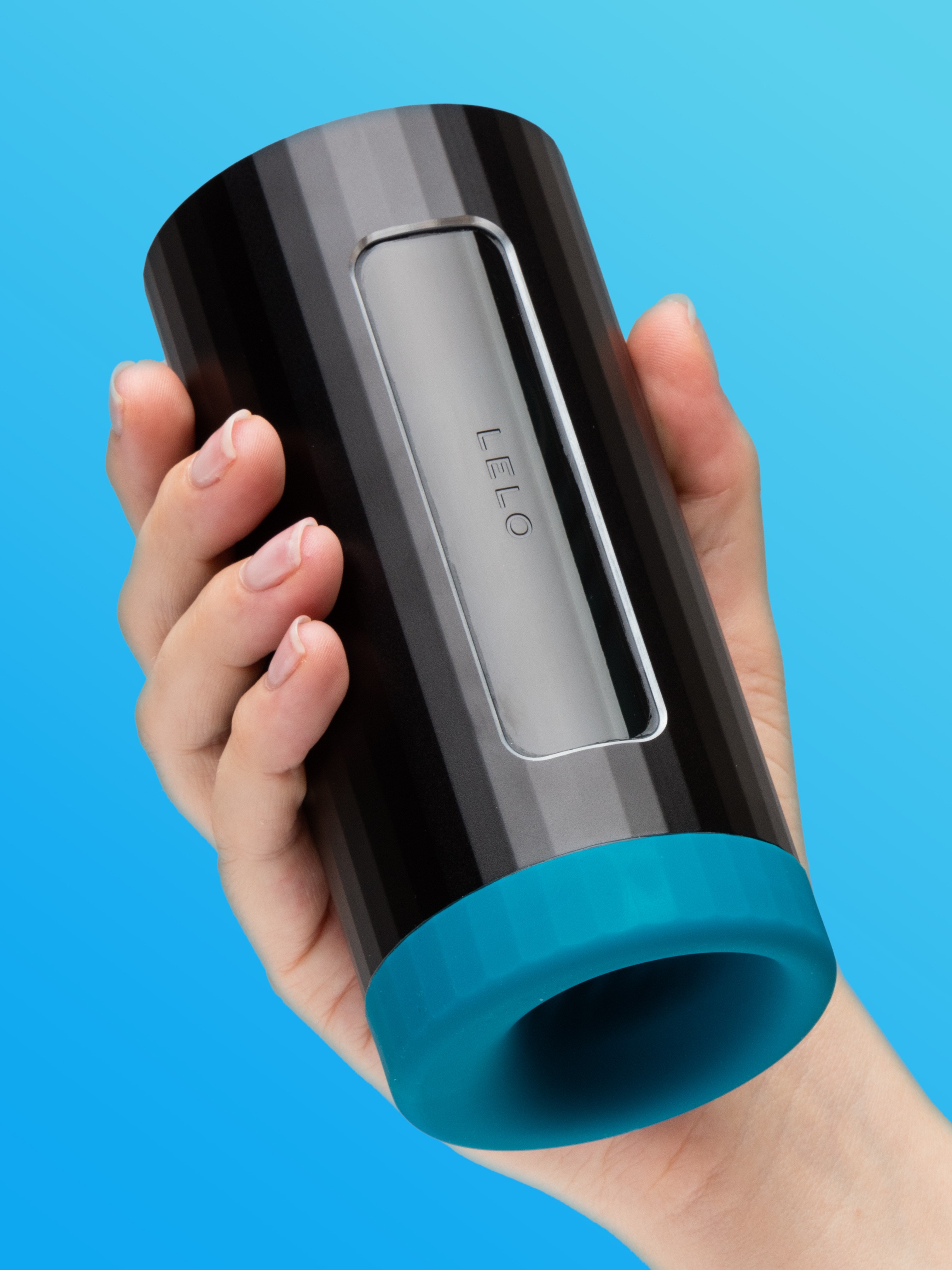 Lelo F1S V3 XL App Controlled Male Masturbator , Blue, hi-res