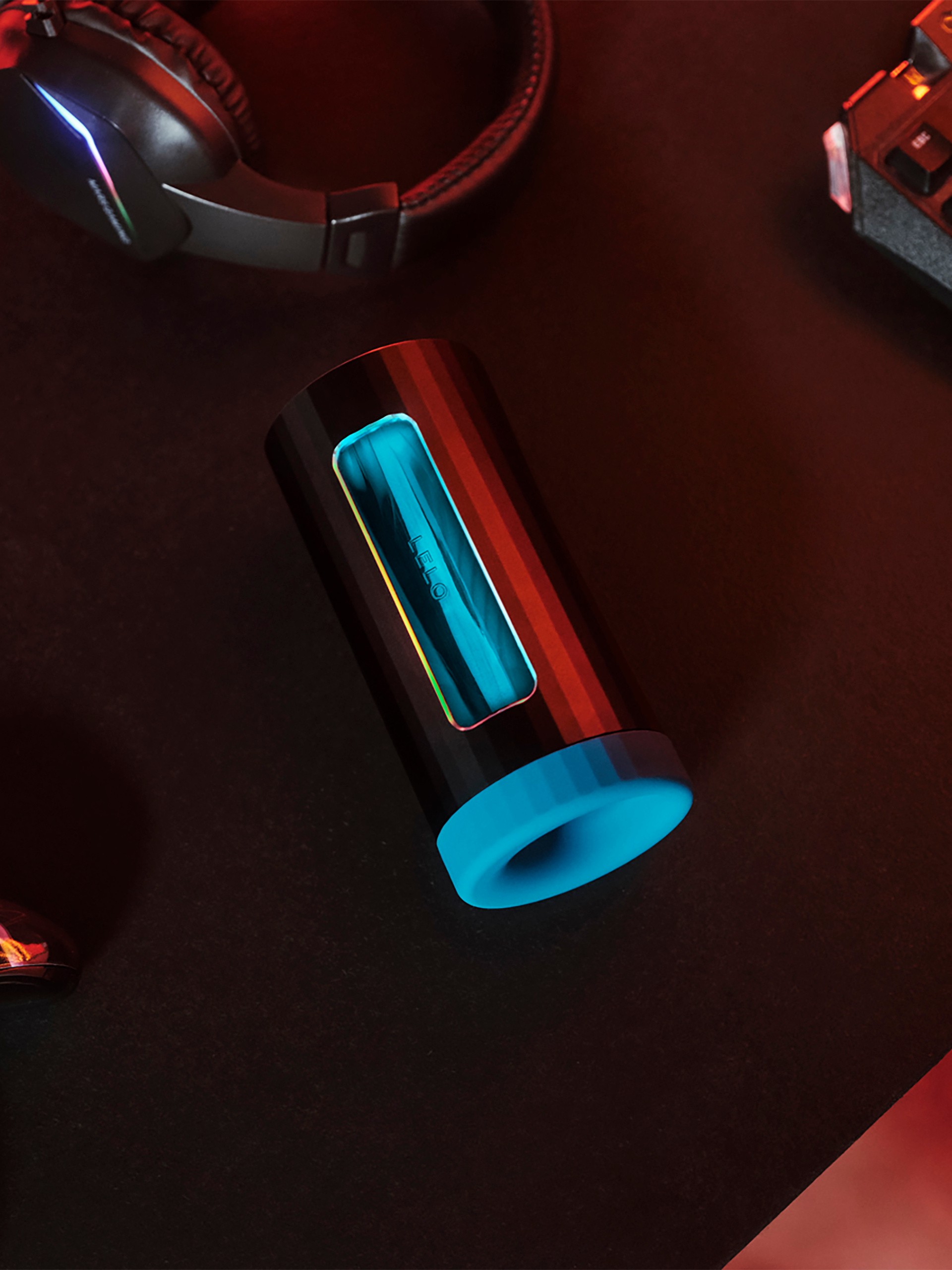 Lelo F1S V3 XL App Controlled Male Masturbator , Blue, hi-res