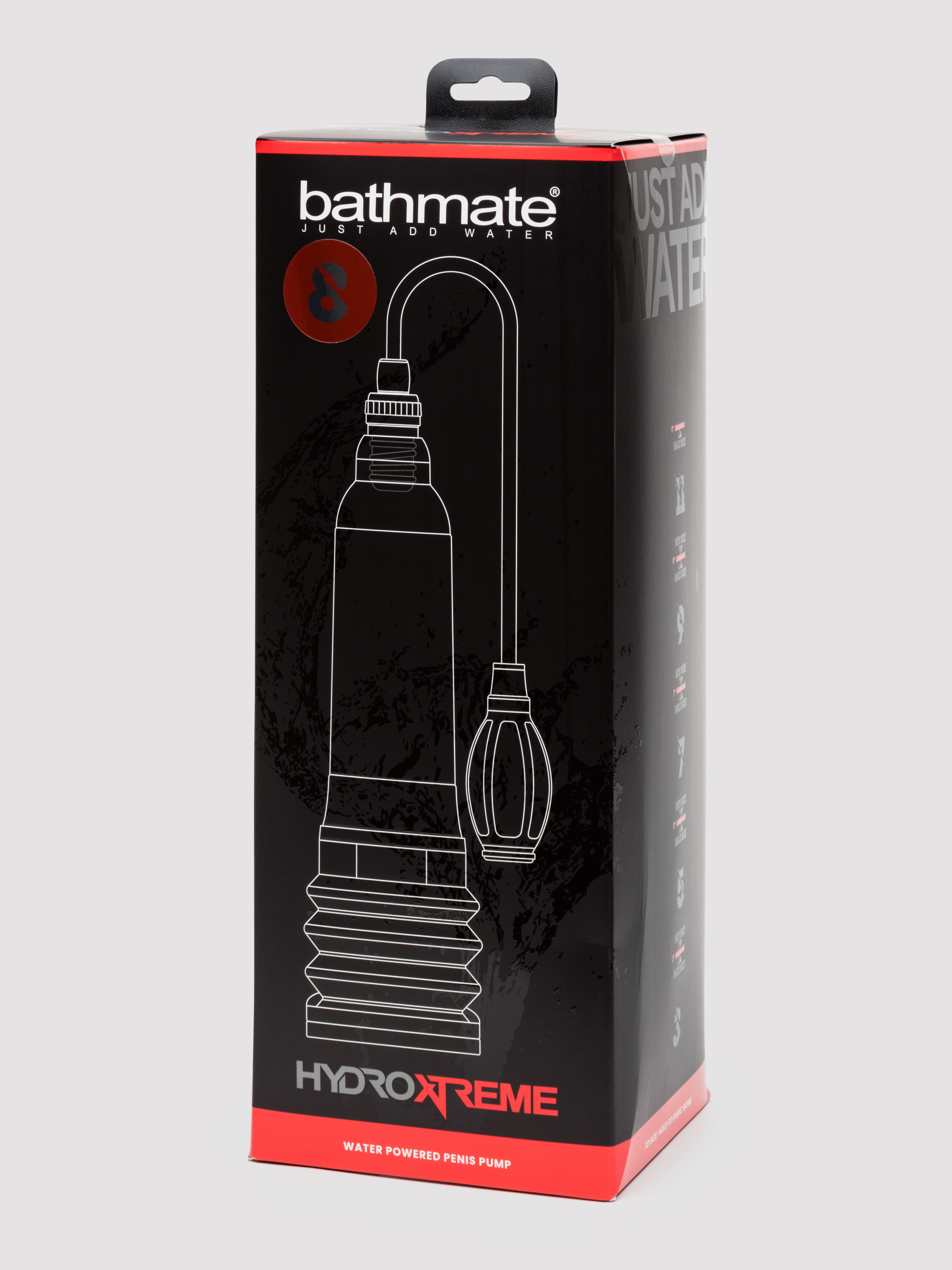 Bathmate HydroXtreme8 Penis Pump Clear 6-8 Inches , Clear, hi-res