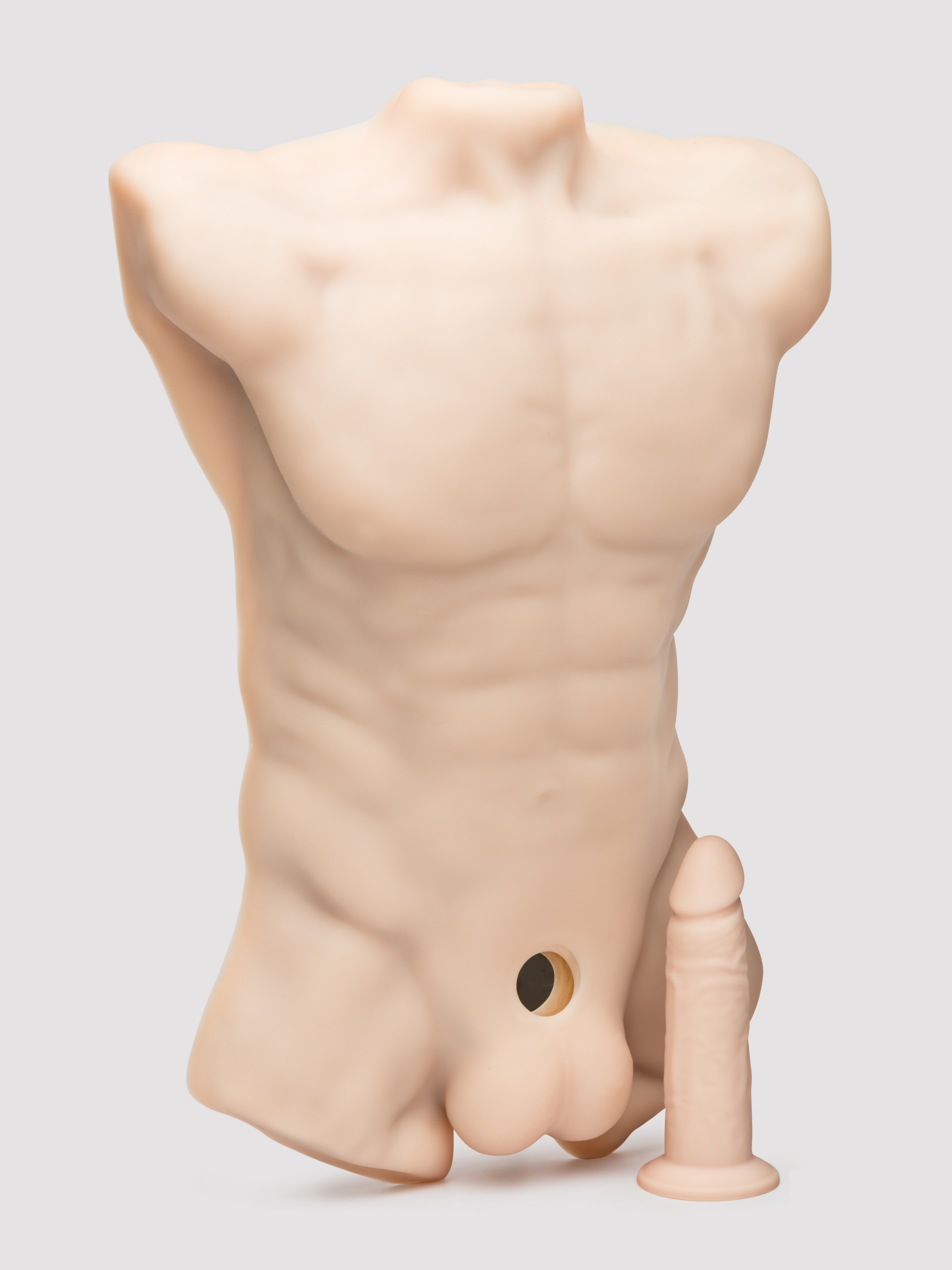 SILEX-D Apollo L Realistic Torso with Interchangeable Dildo 7Inch , Flesh Pink, hi-res