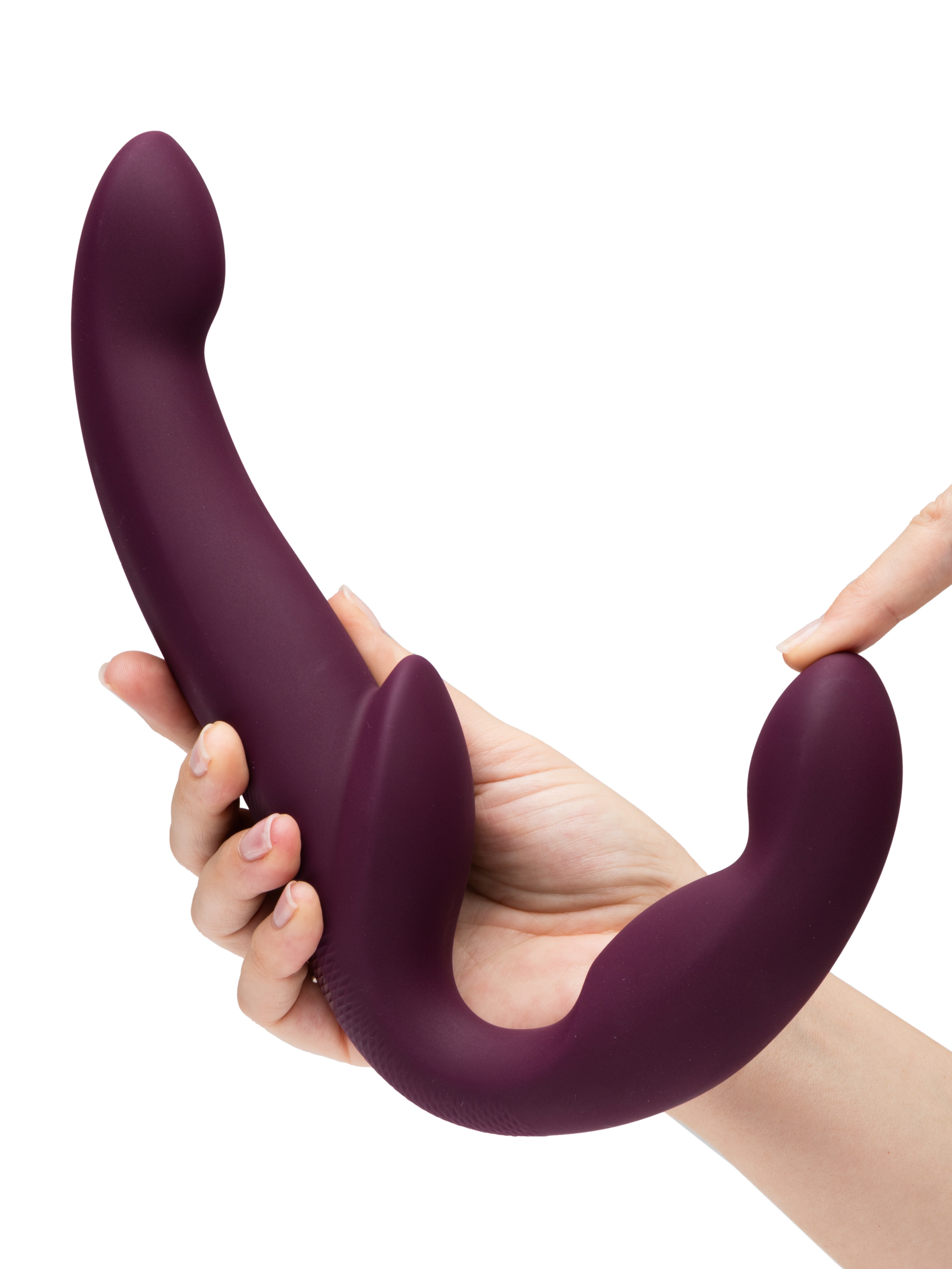 Fun Factory Share Vibe Pro Vibrating Rechargeable Strapless Strap-on, Purple, hi-res