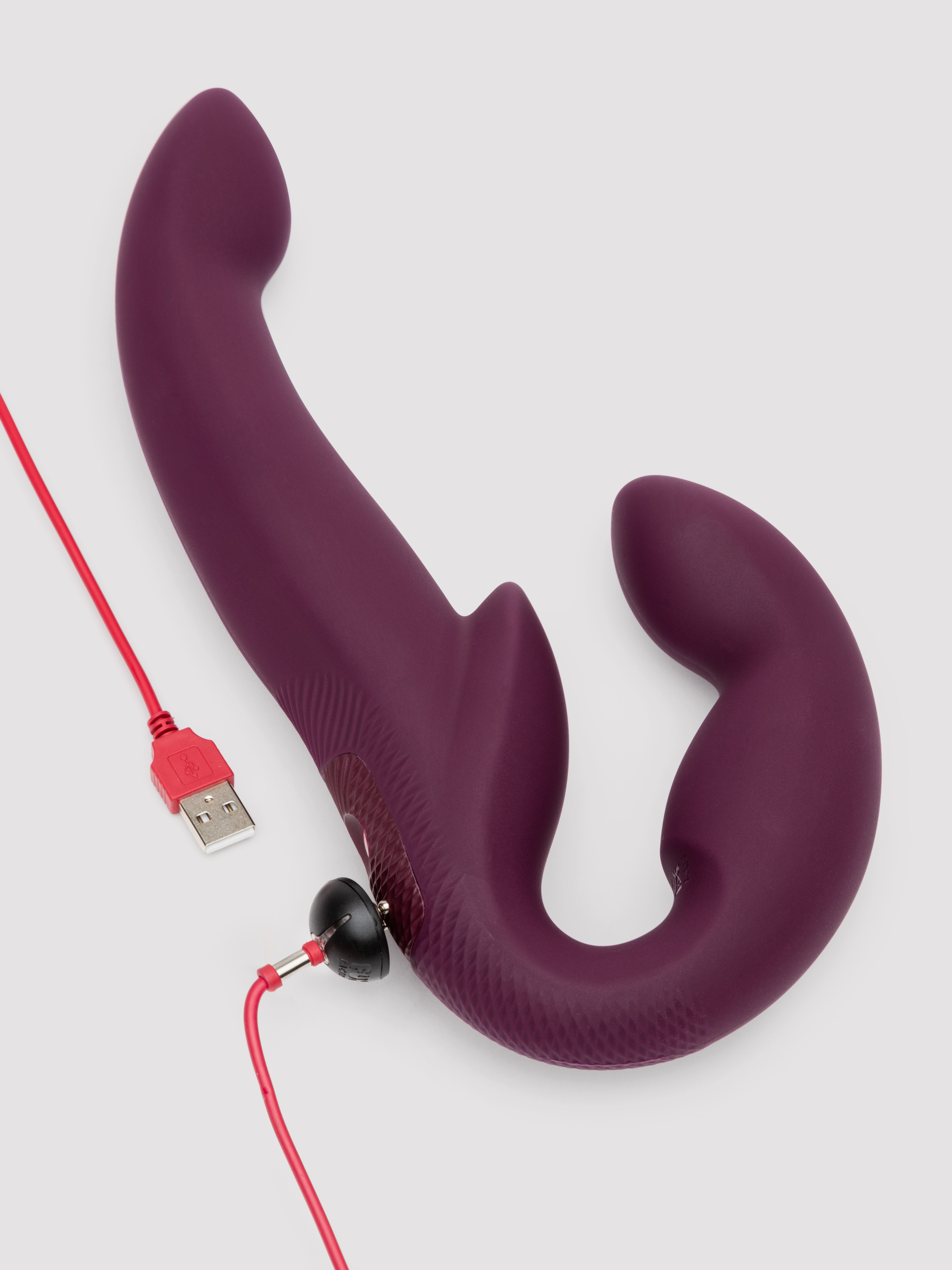 Fun Factory Share Vibe Pro Vibrating Rechargeable Strapless Strap-on, Purple, hi-res