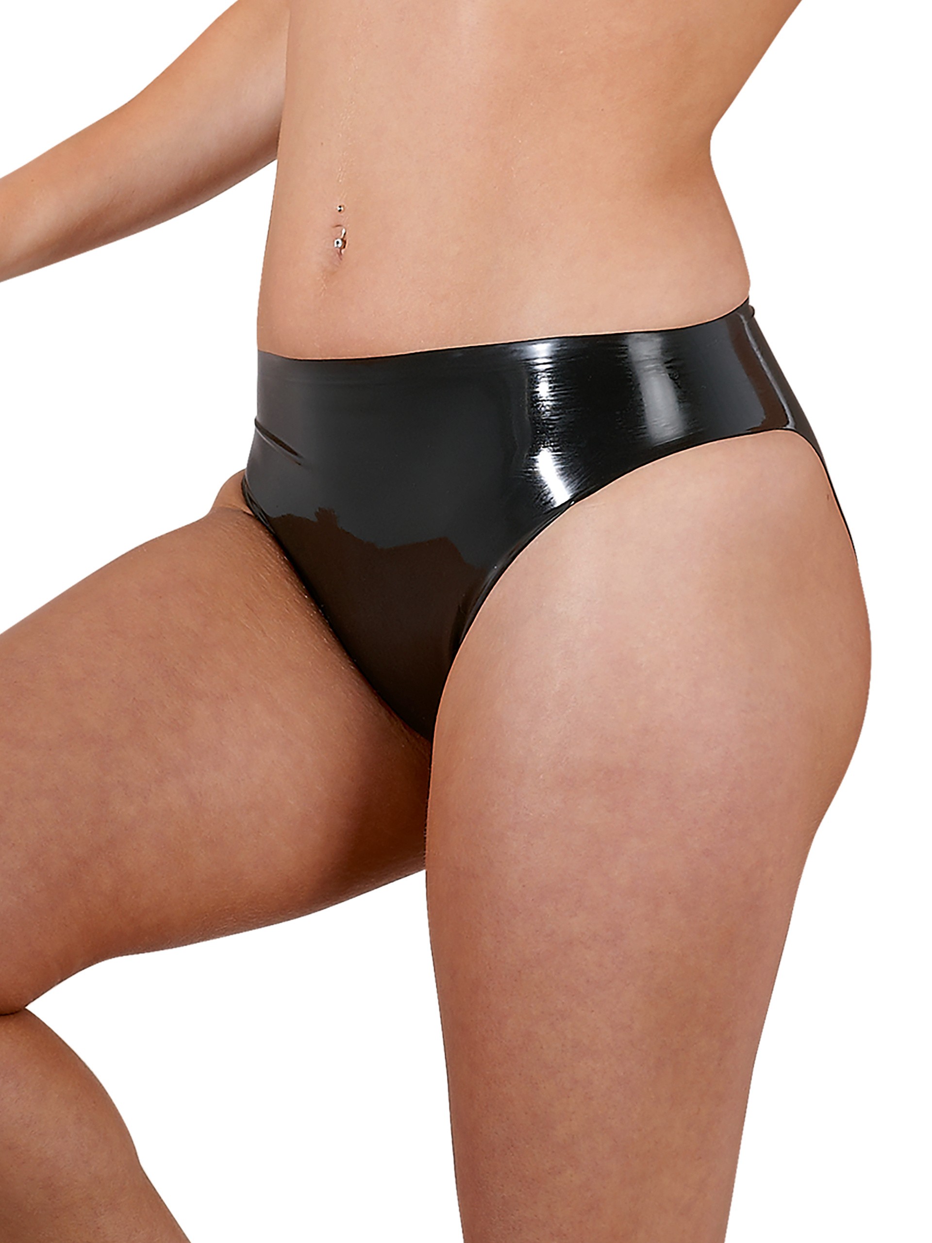 Latex Briefs, Black, hi-res