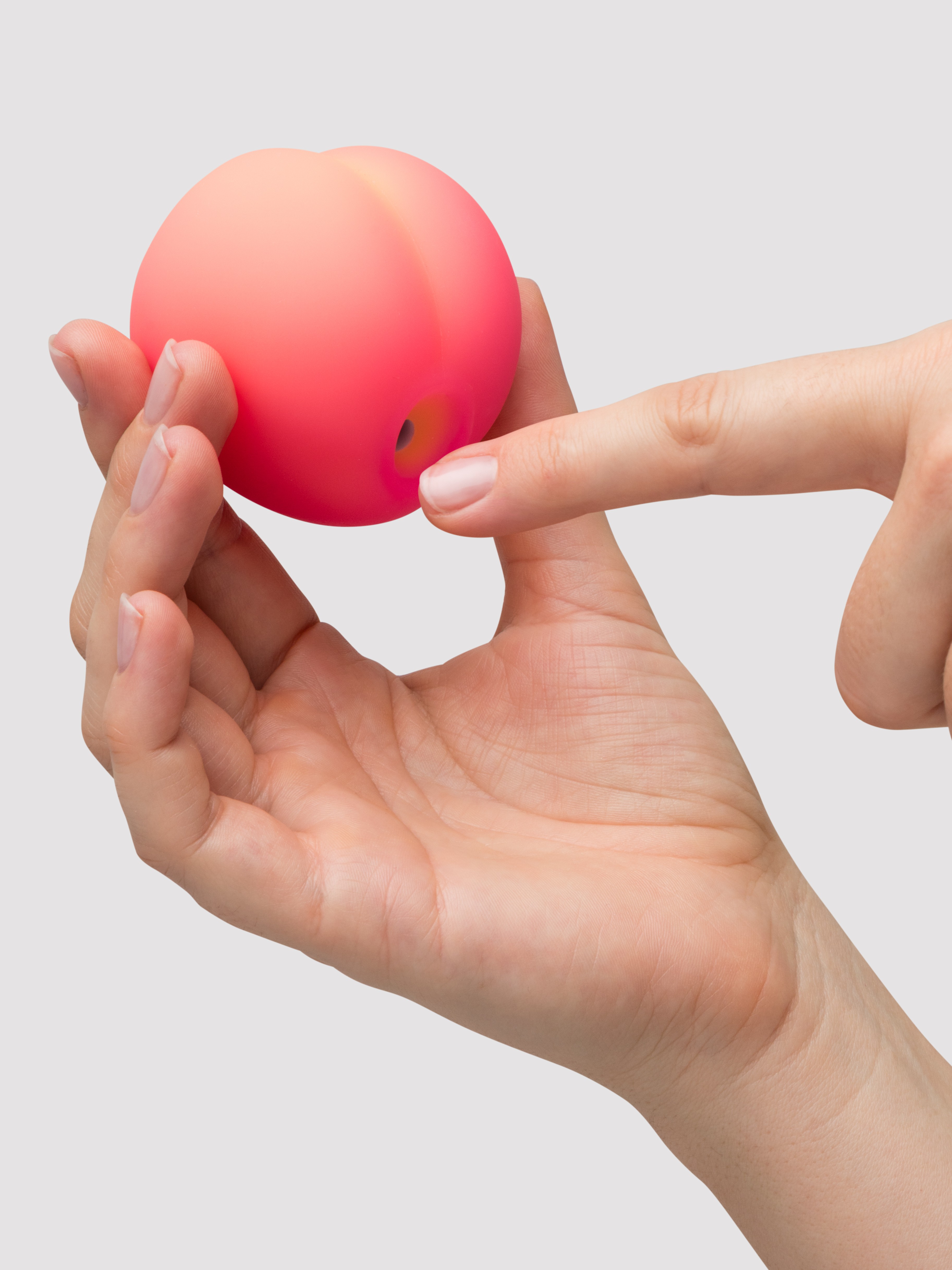 ROMP Pink Peach Rechargeable Clitoral Stimulator, Orange, hi-res