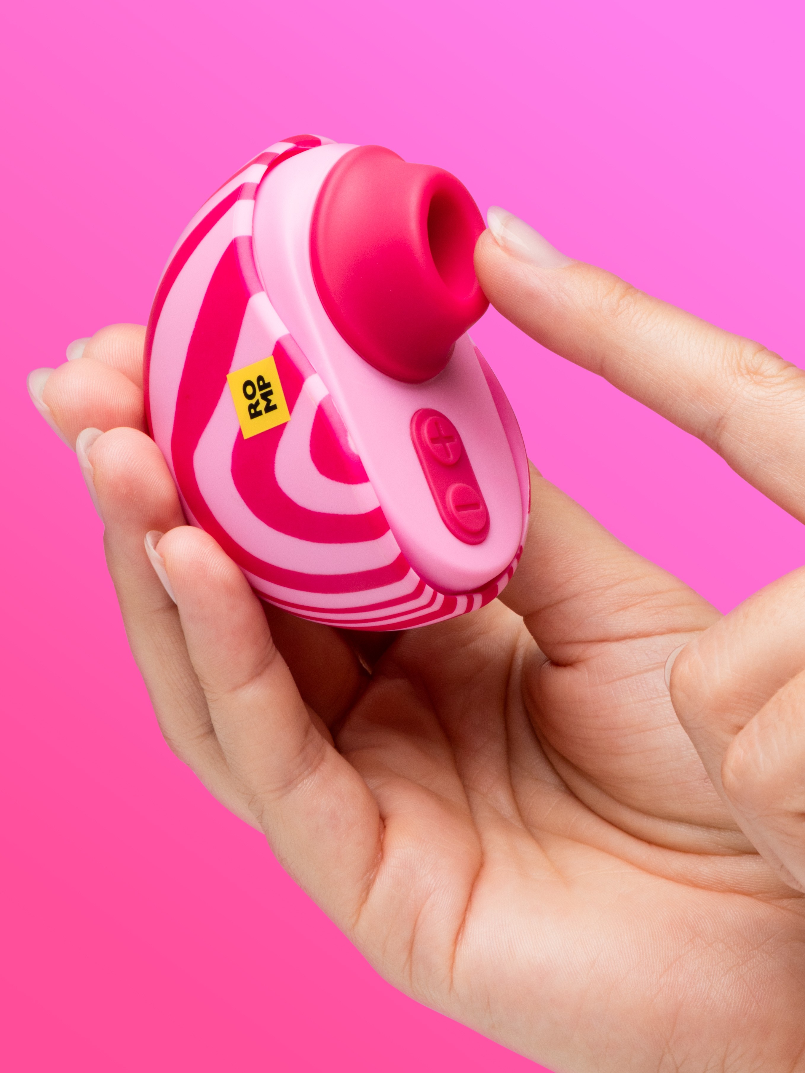 ROMP Spin Travel Rechargeable Clitoral Stimulator, Orange, hi-res