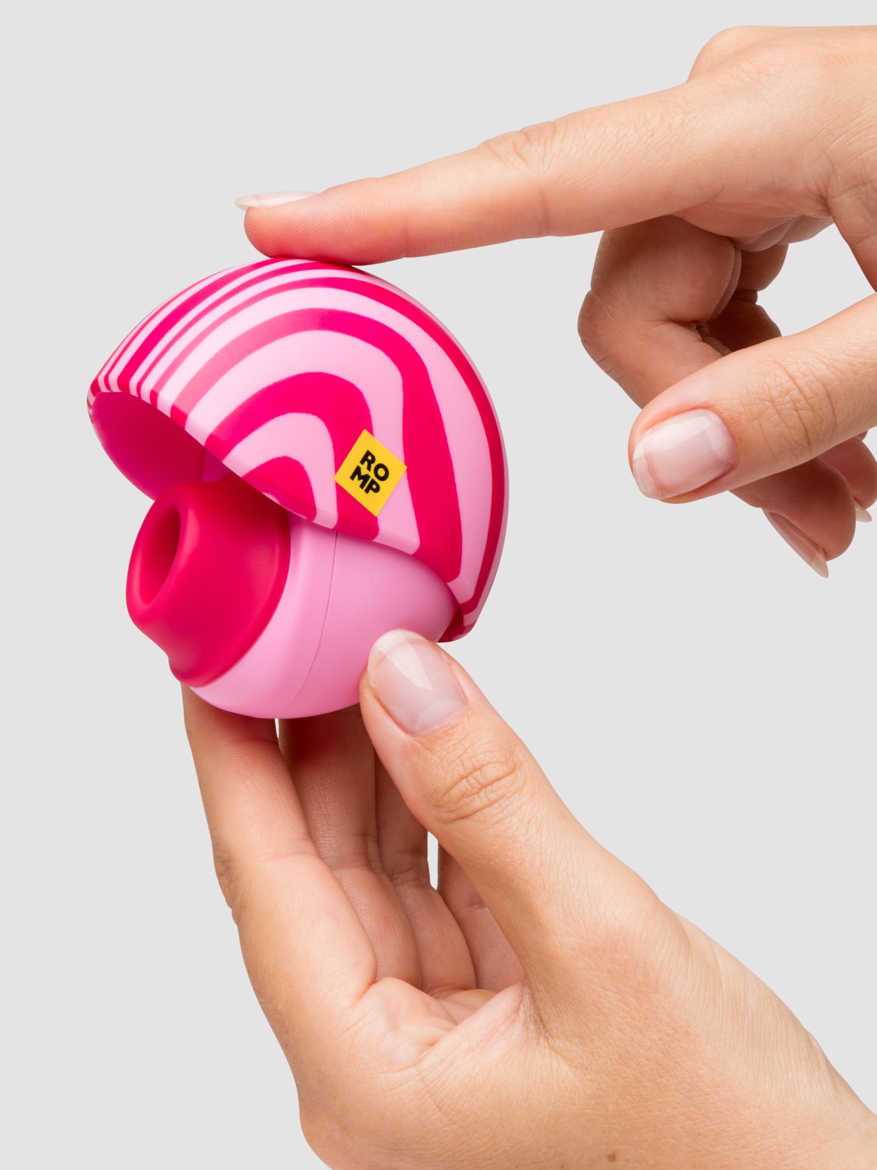 ROMP Spin Travel Rechargeable Clitoral Stimulator, Orange, hi-res