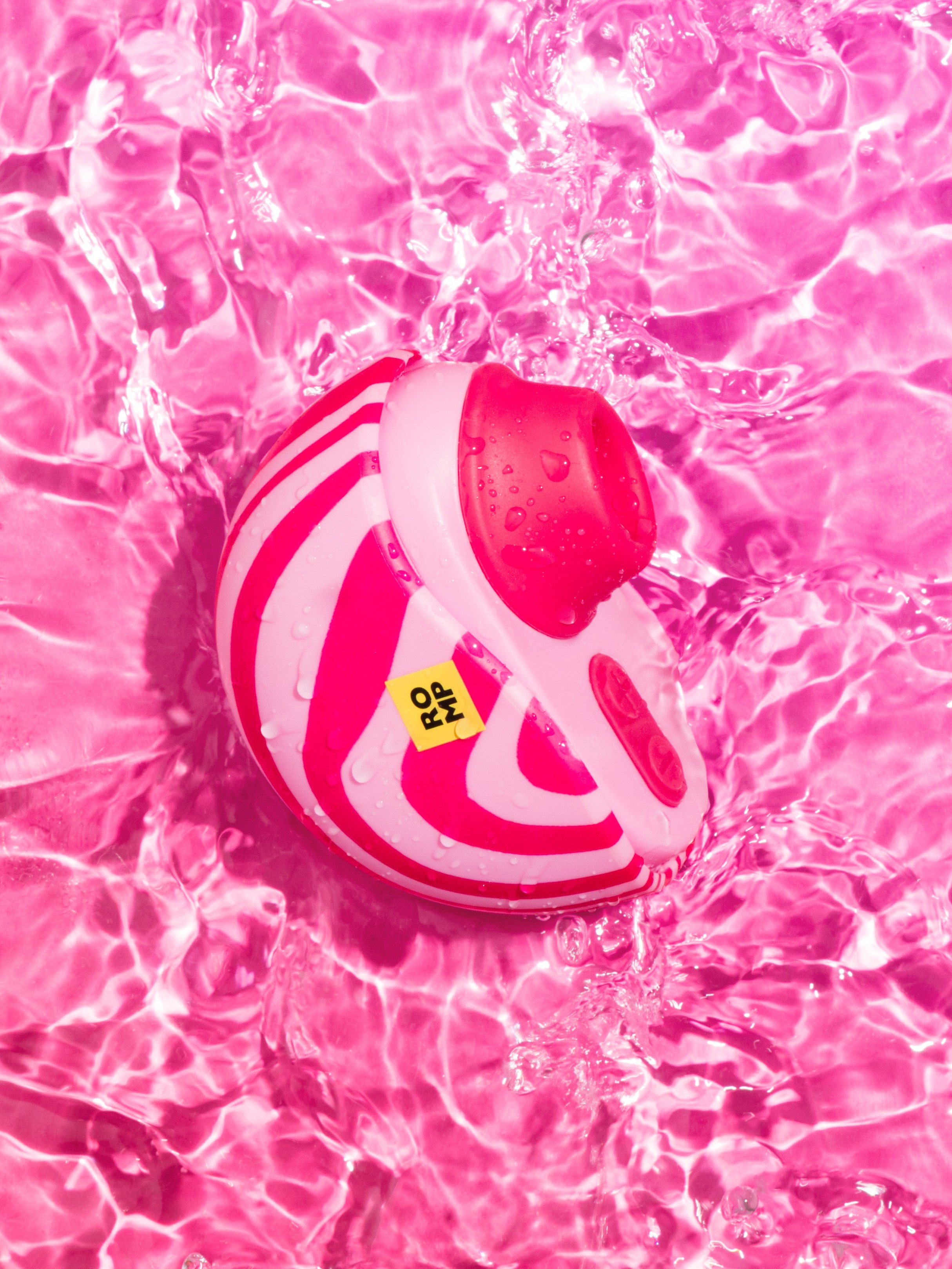 ROMP Spin Travel Rechargeable Clitoral Stimulator, Orange, hi-res