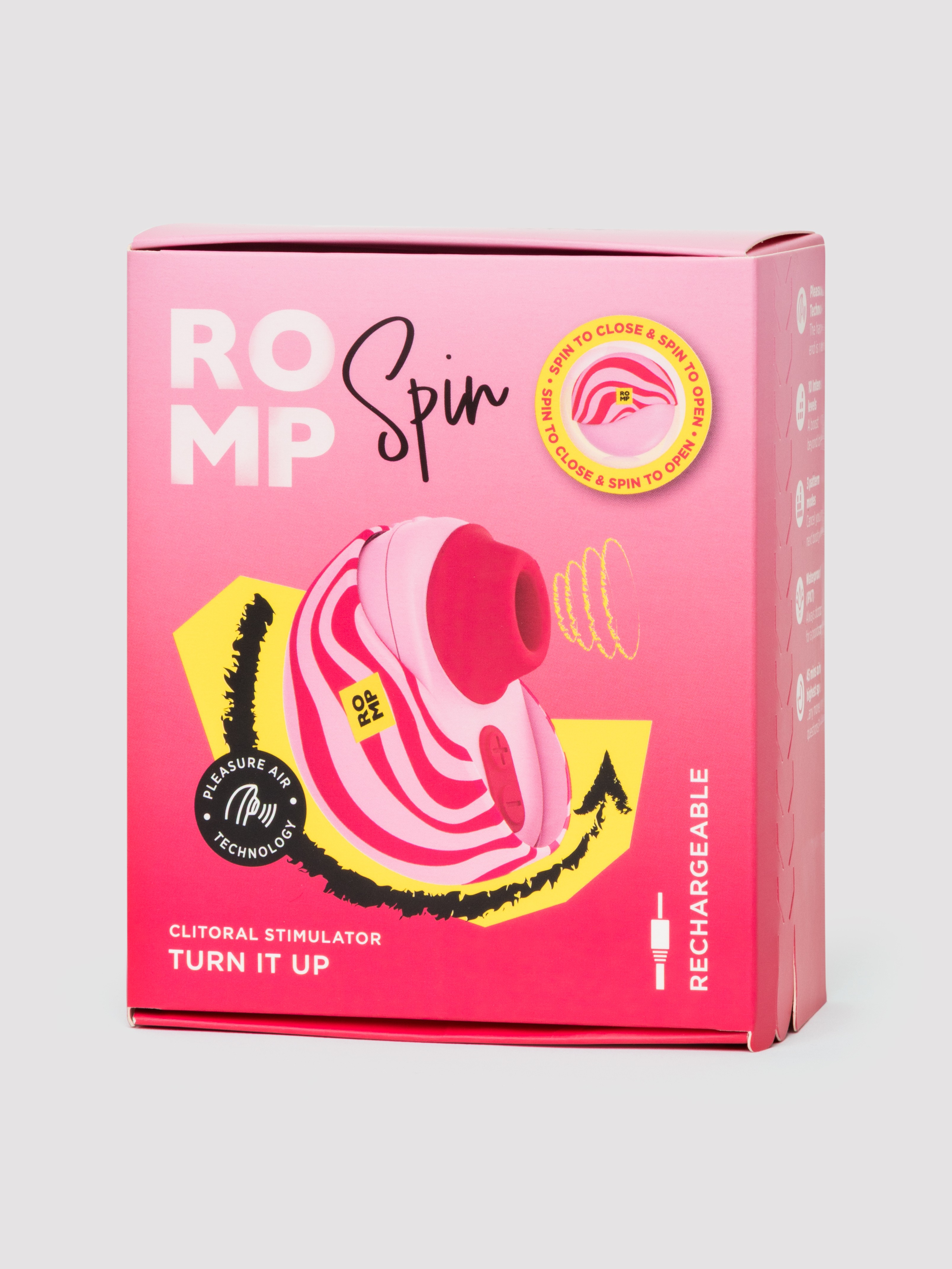 ROMP Spin Travel Rechargeable Clitoral Stimulator, Orange, hi-res