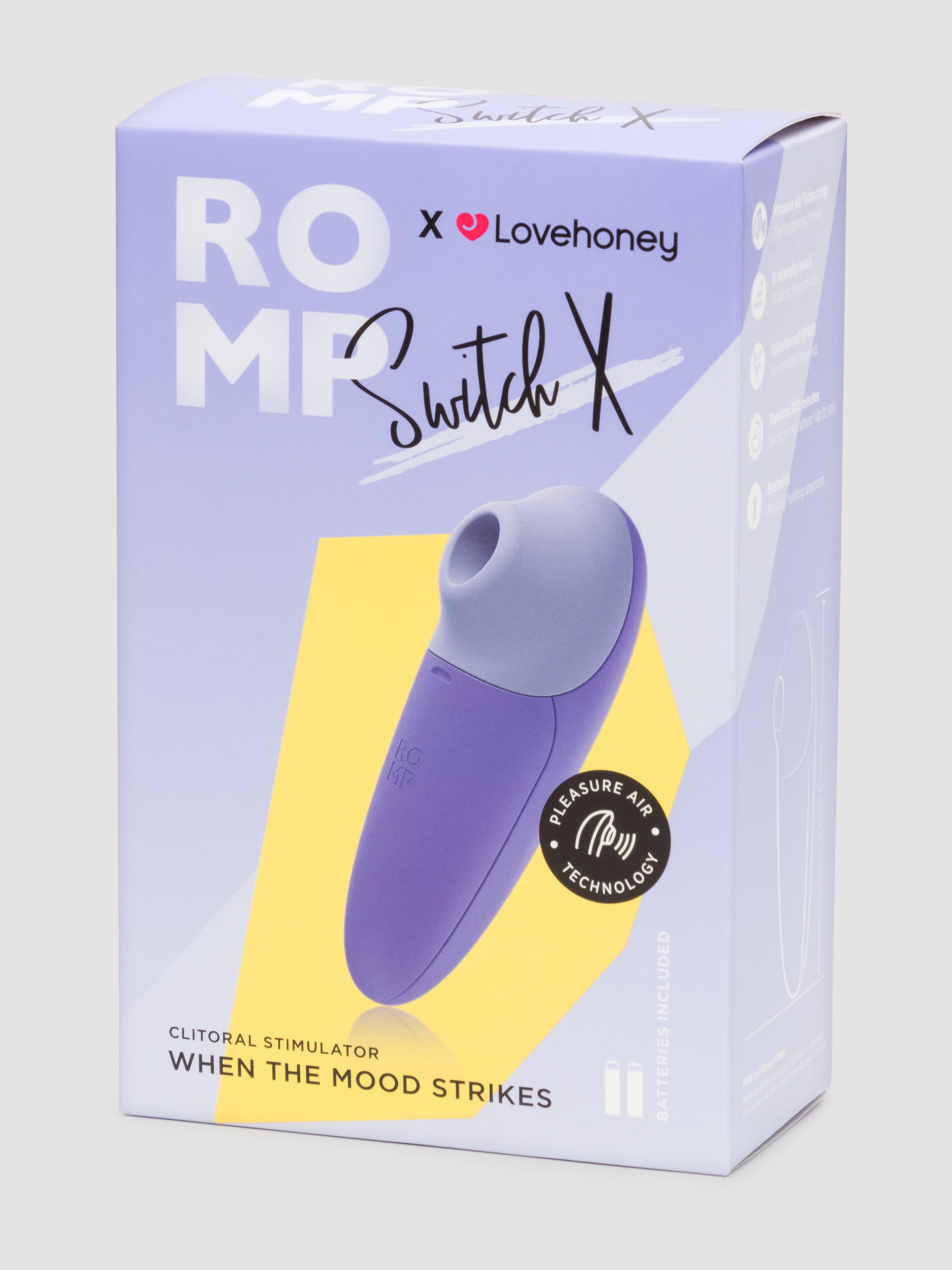  ROMP X Lovehoney Switch X Clitoral Suction Stimulator, Purple, hi-res