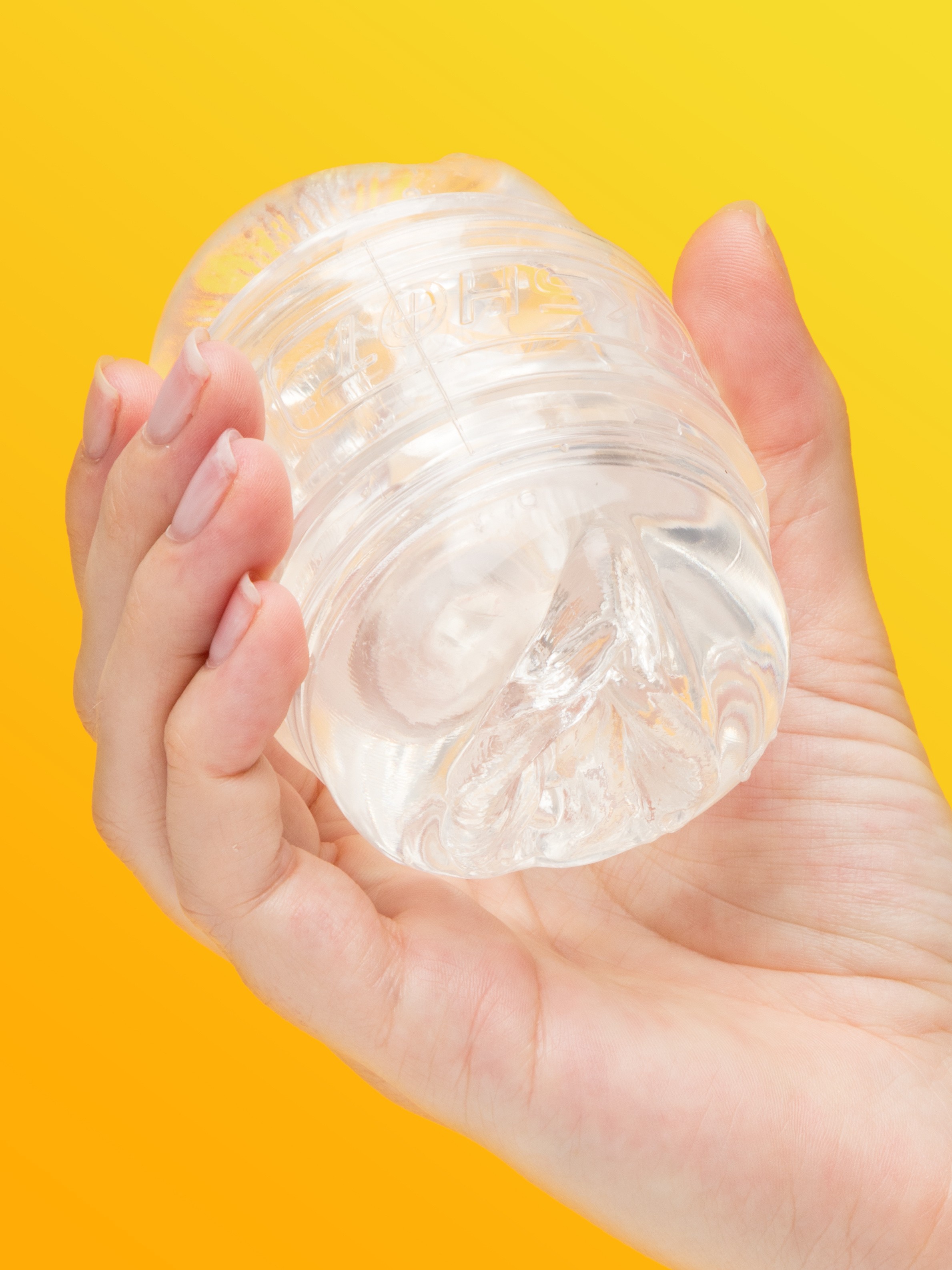 Fleshlight Quickshot Stoya Destroya Textured Male Masturbator, Clear, hi-res