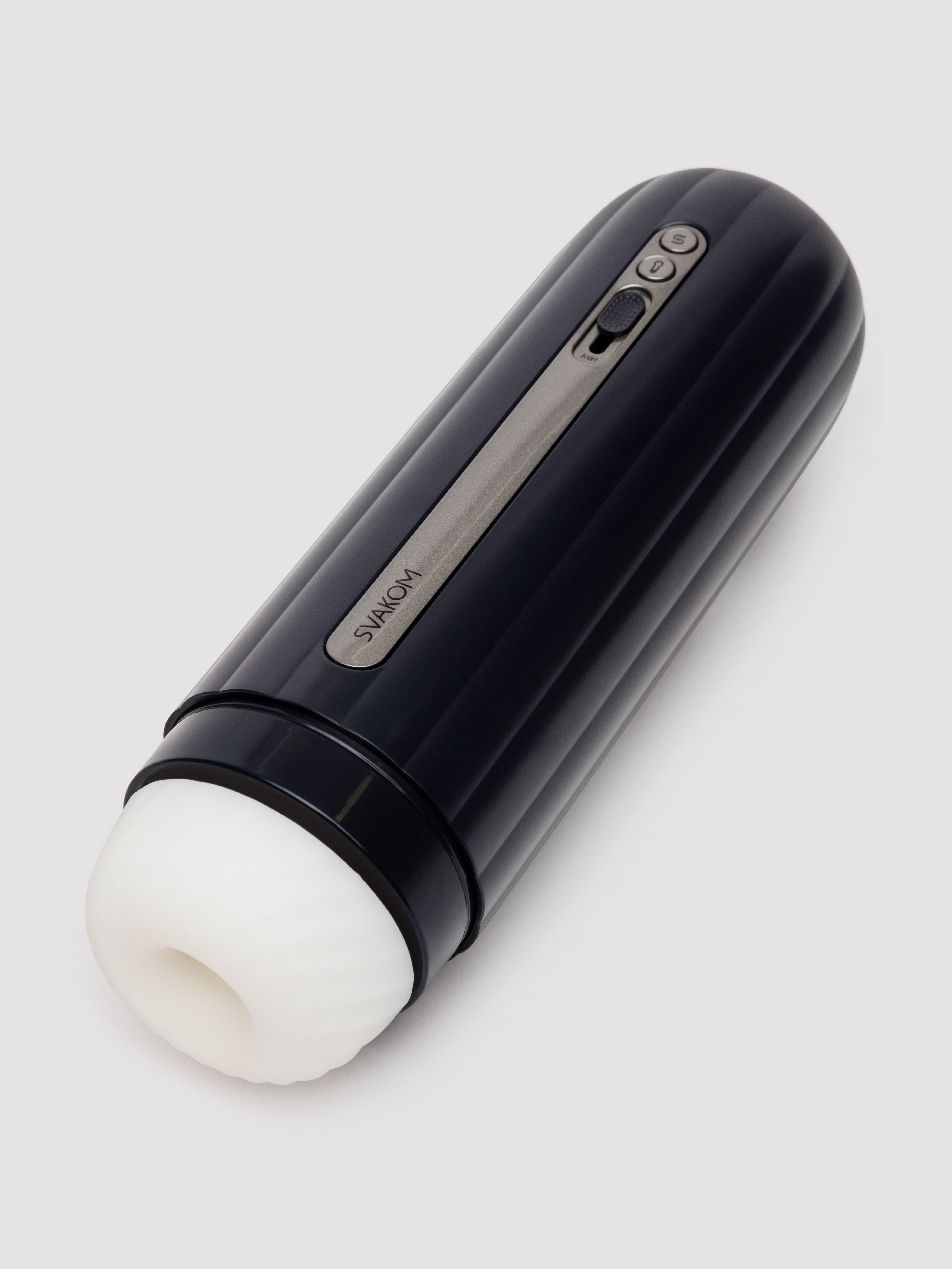 Svakom Hannes Neo App Controlled Throbbing & Warming Male Masturbator, Blue, hi-res