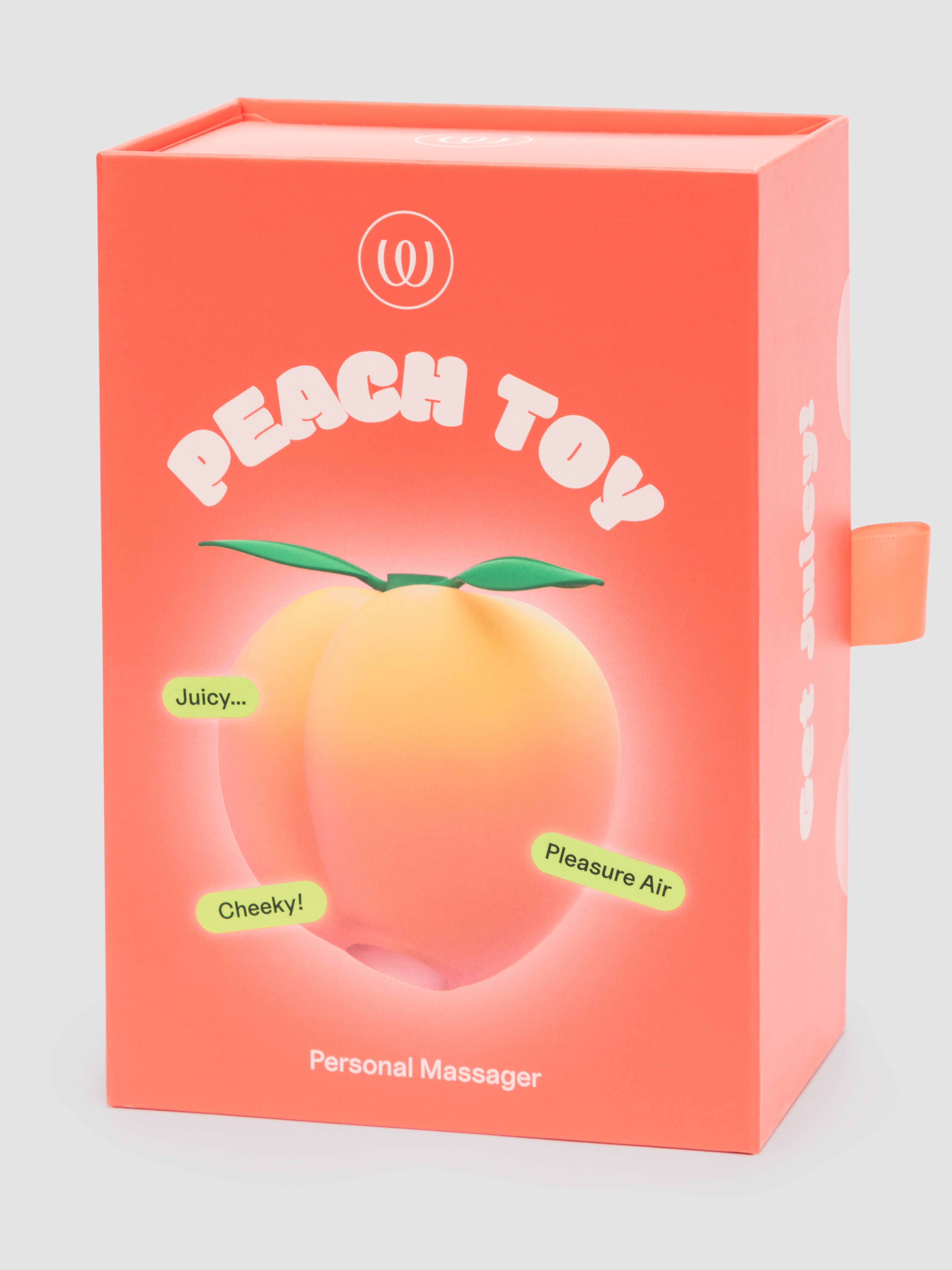 Womanizer Peach Toy Rechargeable Clitoral Stimulator, Orange, hi-res