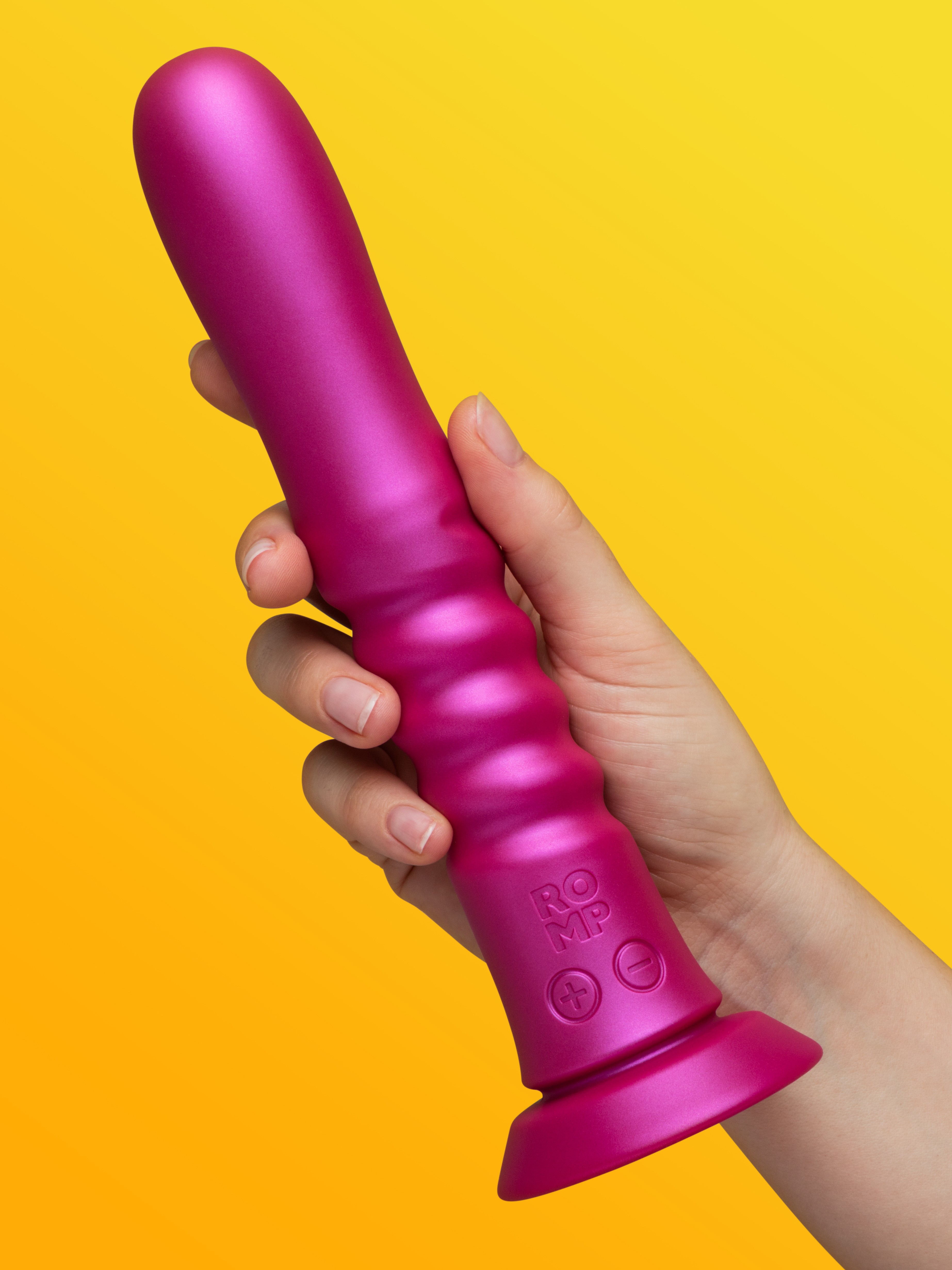 ROMP Jiggle Thrusting Dildo Vibrator, Purple, hi-res