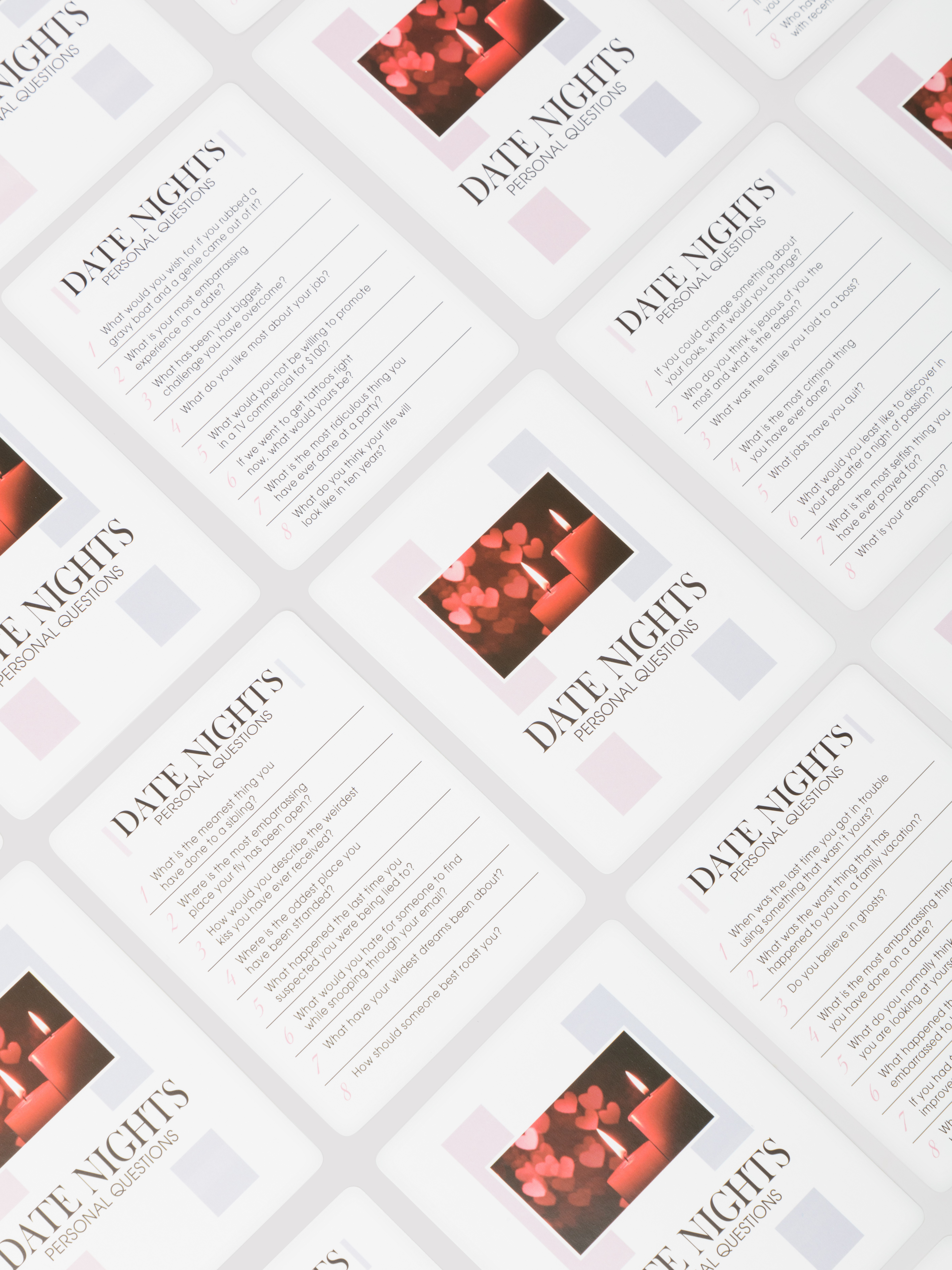 Couples Date Night Personal Questions Cards (69 Cards), , hi-res
