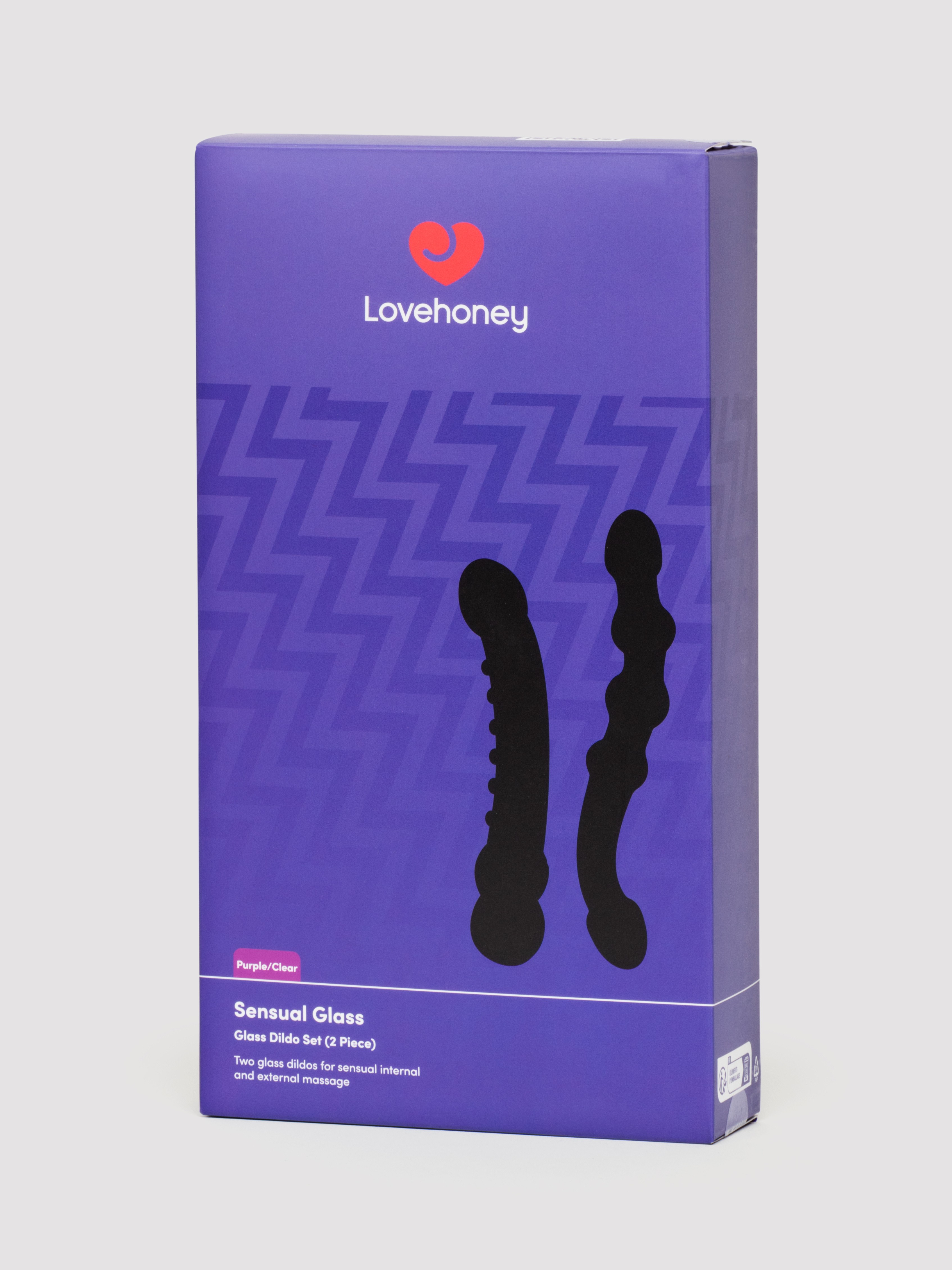 Lovehoney Glass Dildo Set, Clear, hi-res