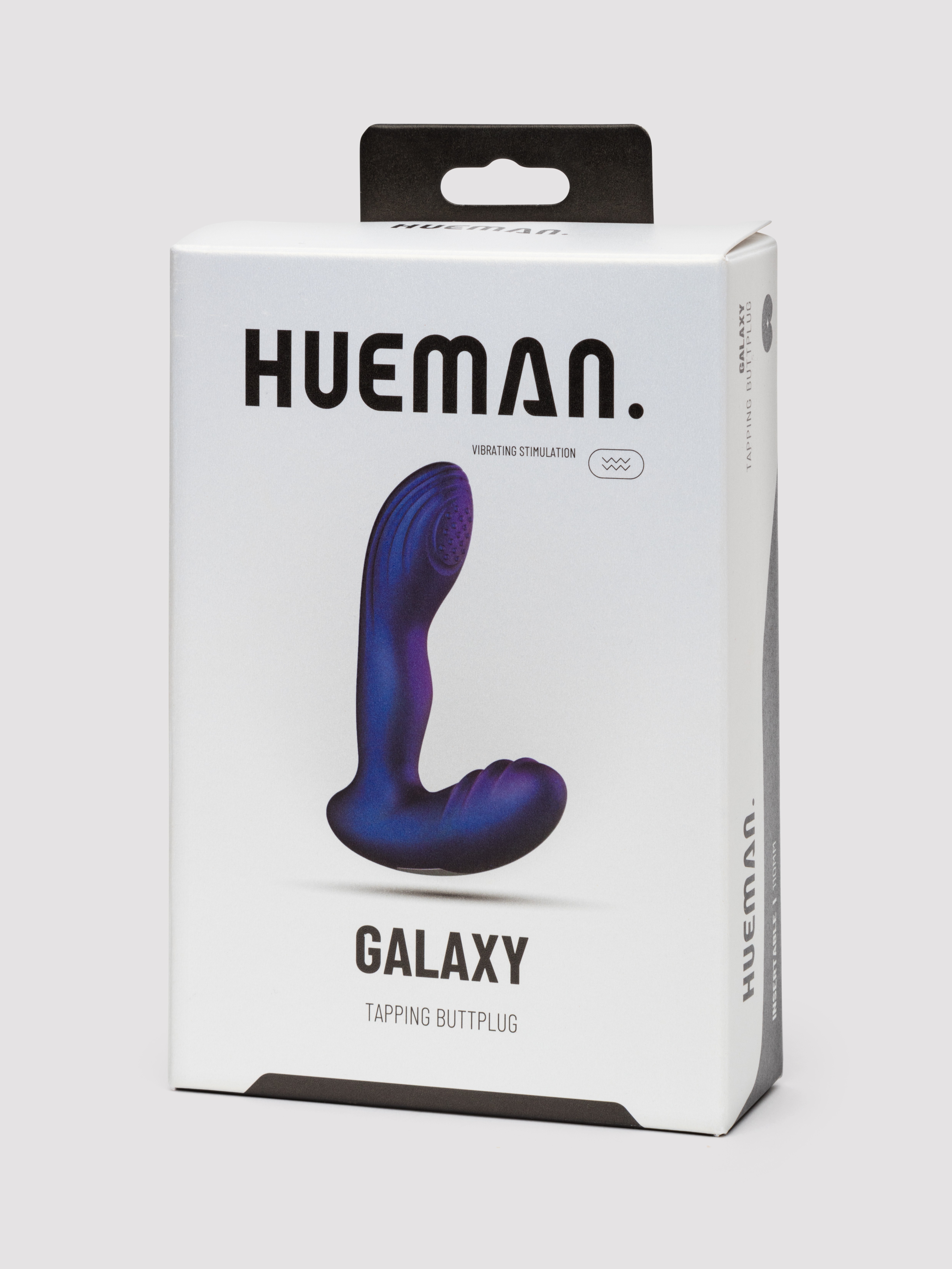 Hueman Tapping Rechargeable Prostate Massager , Purple, hi-res