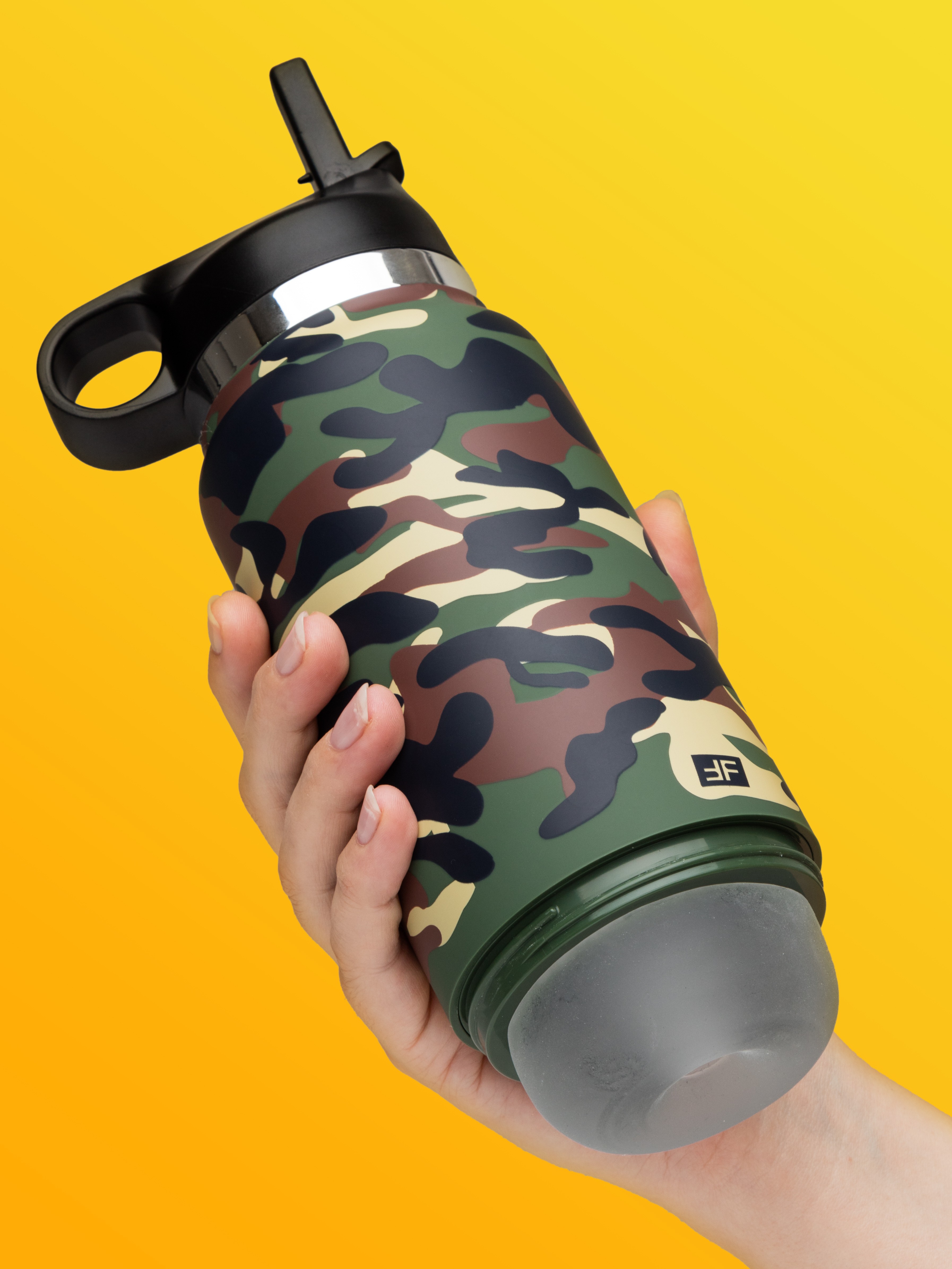 PDX Plus FAP Flask Discreet Male Masturbator, Green, hi-res