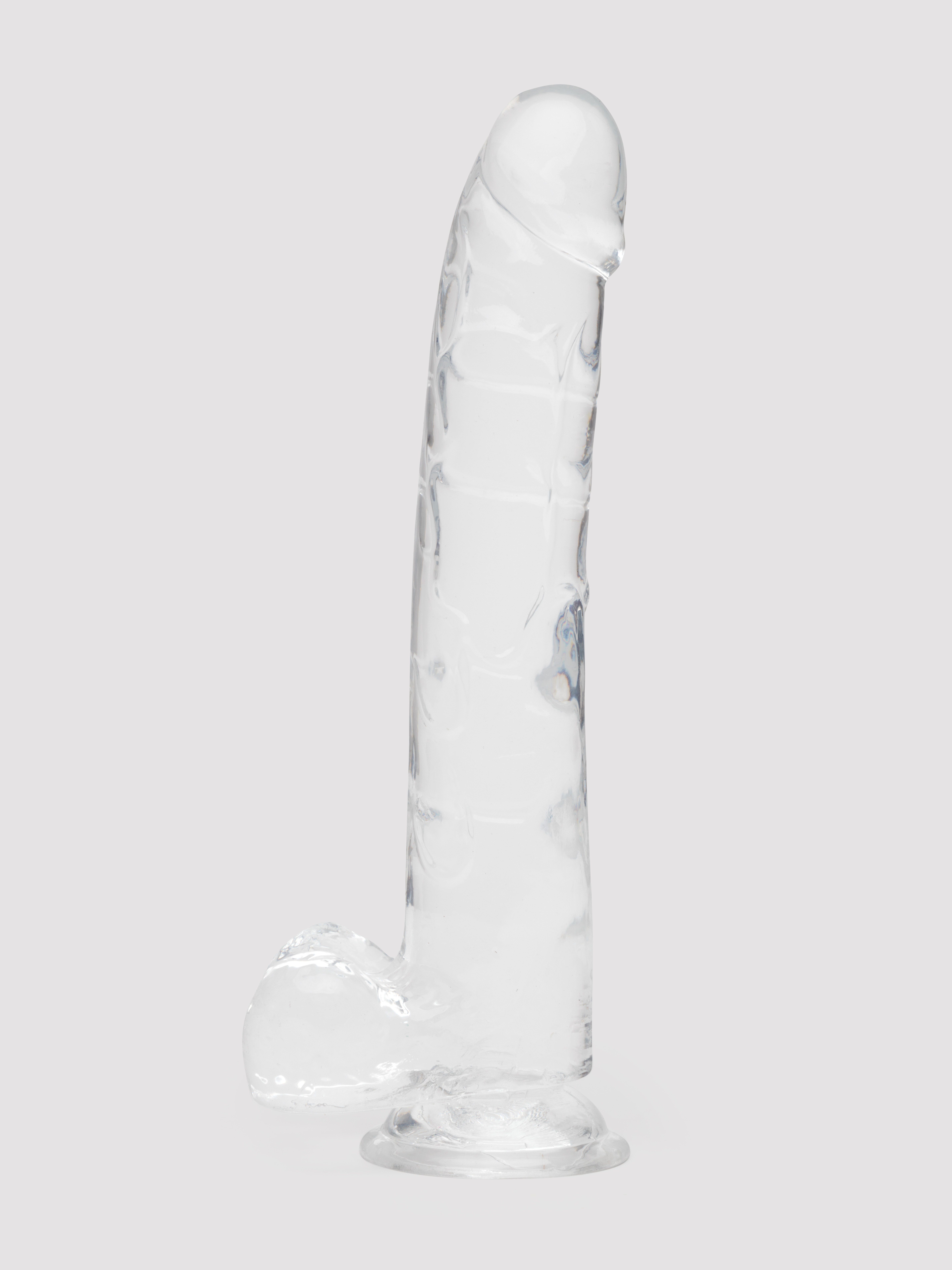 Image of King Cock Realistic Large Suction Cup Dildo 10 Inch Clear - Clear