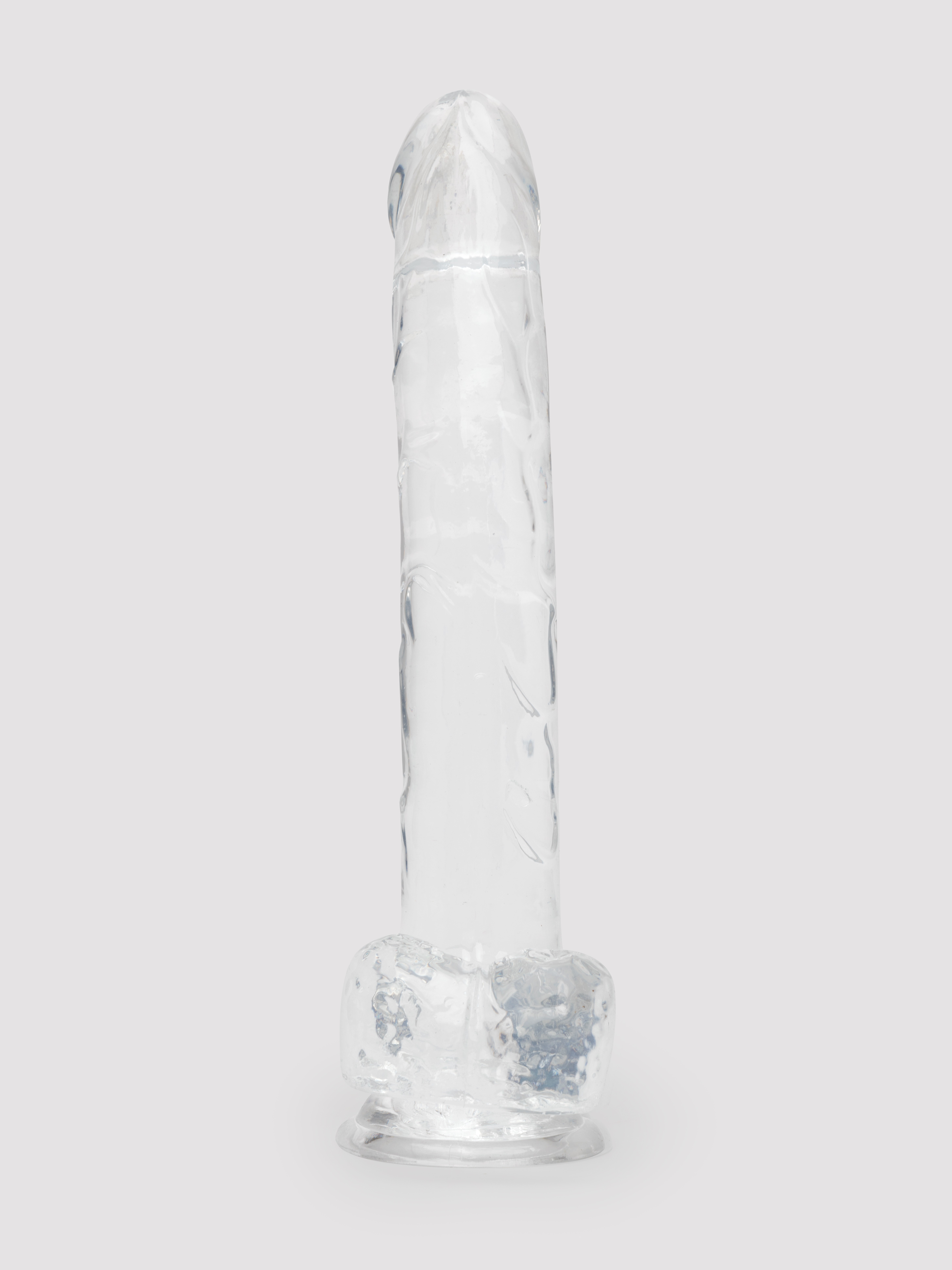 King Cock Realistic Large Suction Cup Dildo 10 Inch Clear, Clear, hi-res