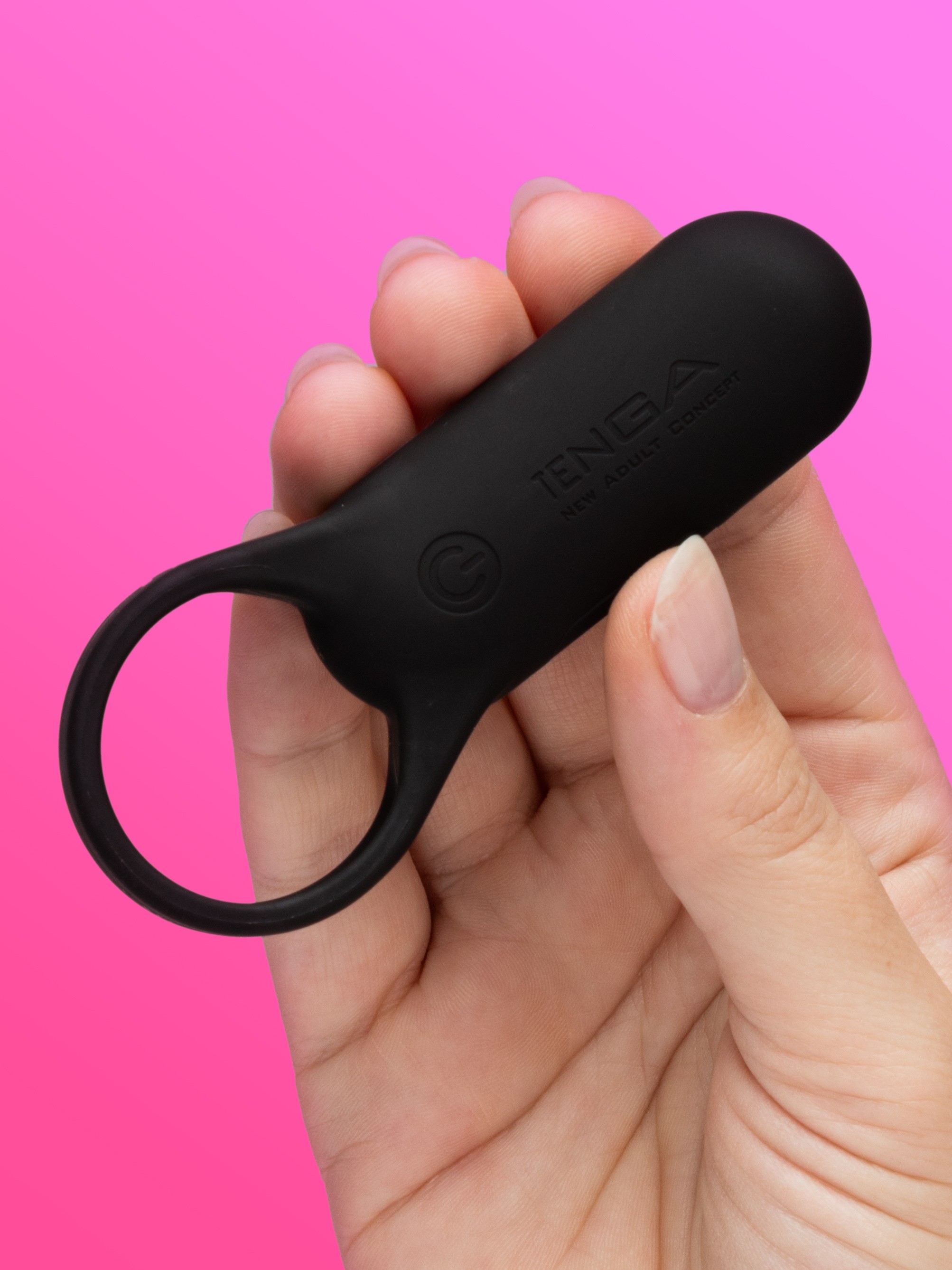 TENGA SVR + Smart Vibe Rechargeable Vibrating Cock Ring, Black, hi-res