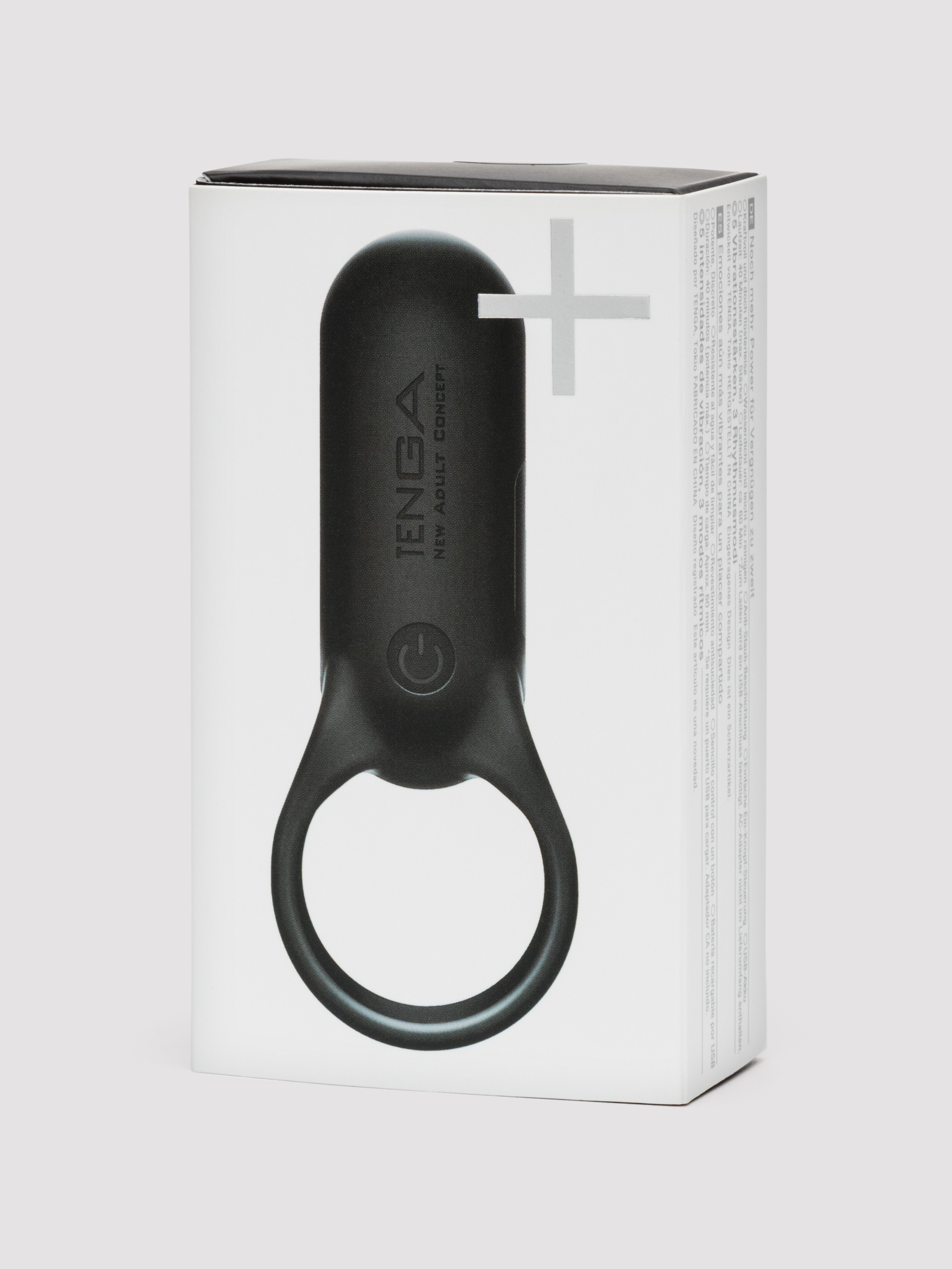 TENGA SVR + Smart Vibe Rechargeable Vibrating Cock Ring, Black, hi-res