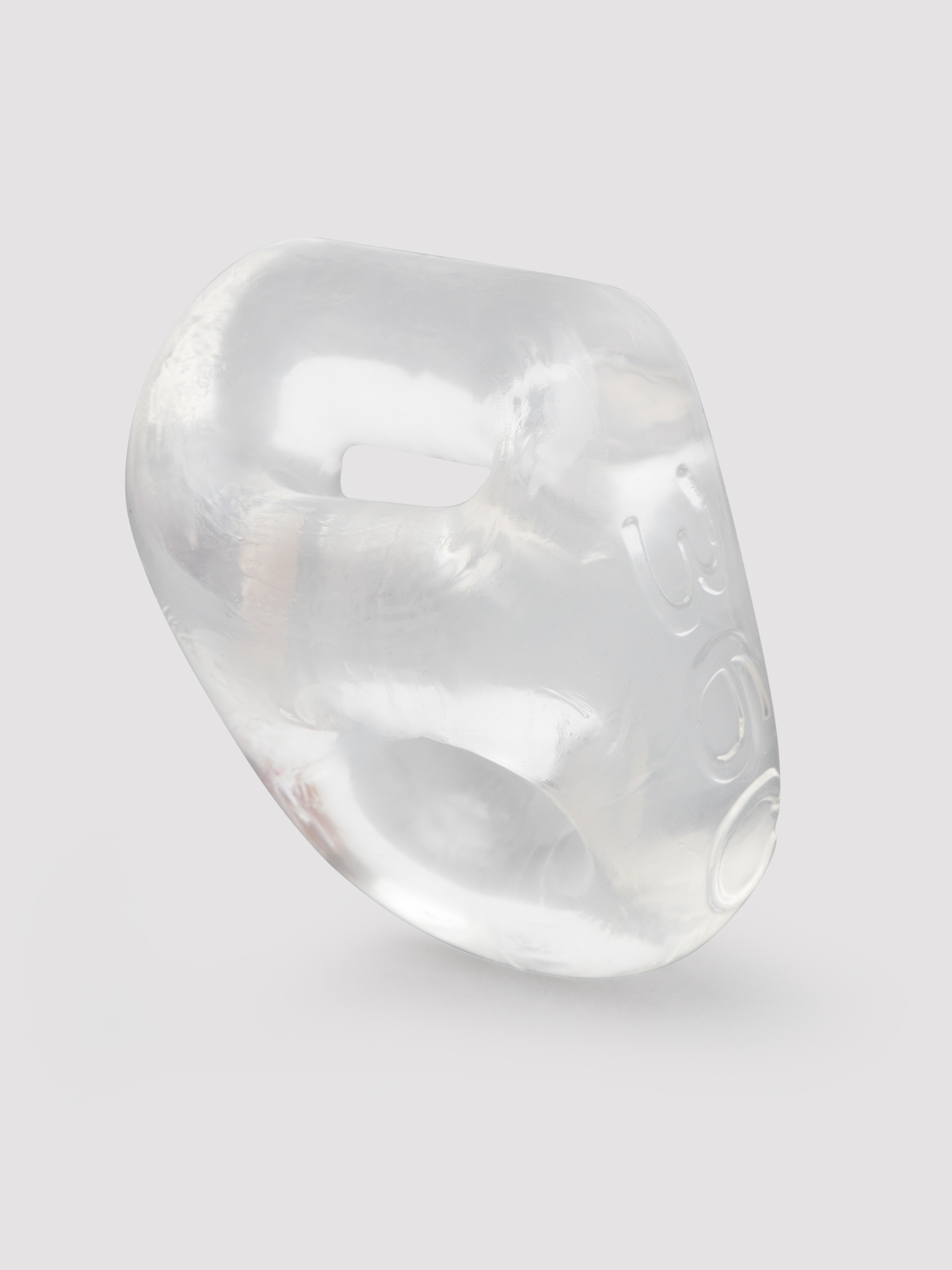 Oxballs Clear Two-Way Cockring and Ball Sling, Clear, hi-res