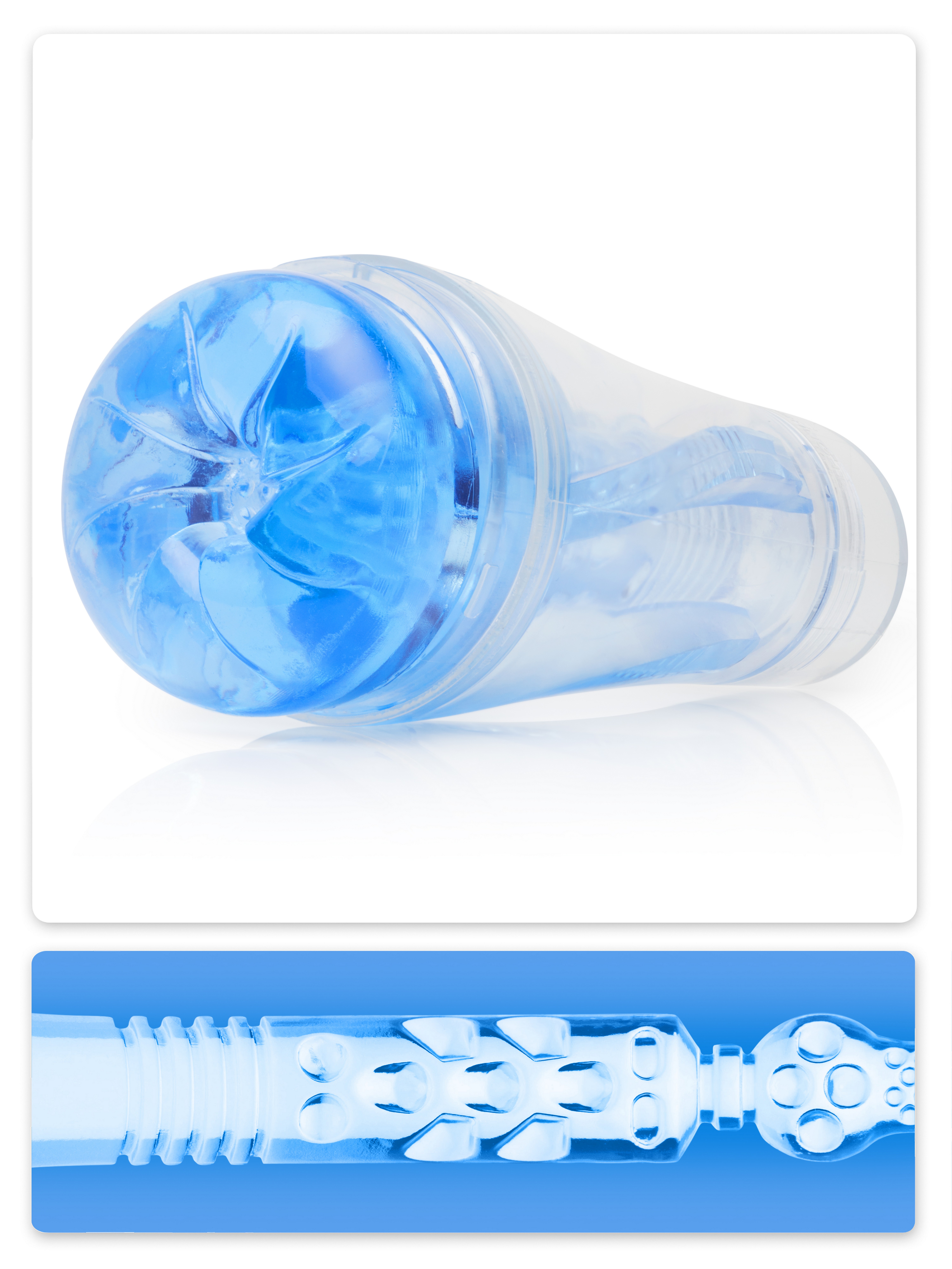 Fleshlight X Lovehoney Masterstroke Male Masturbator, Blue, hi-res