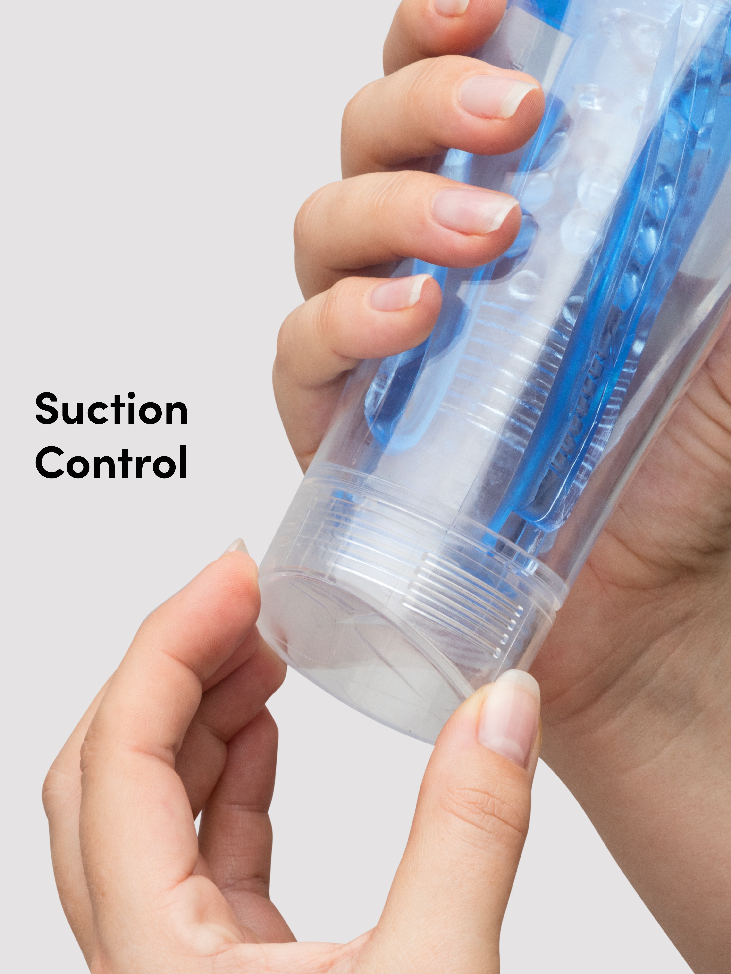 Fleshlight X Lovehoney Masterstroke Male Masturbator, Blue, hi-res