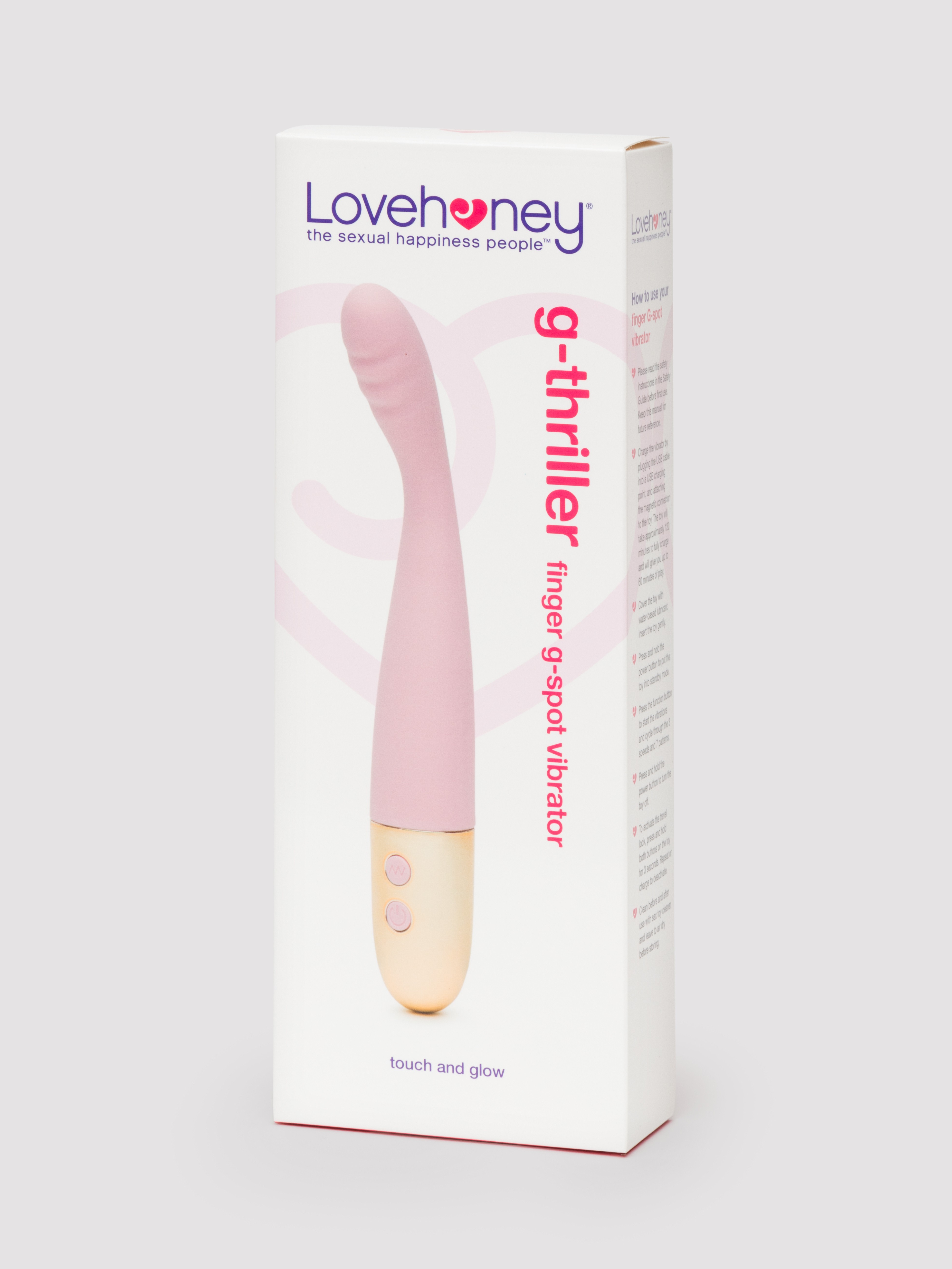 Lovehoney Flexible Finger G-Spot Vibrator, Pink, hi-res