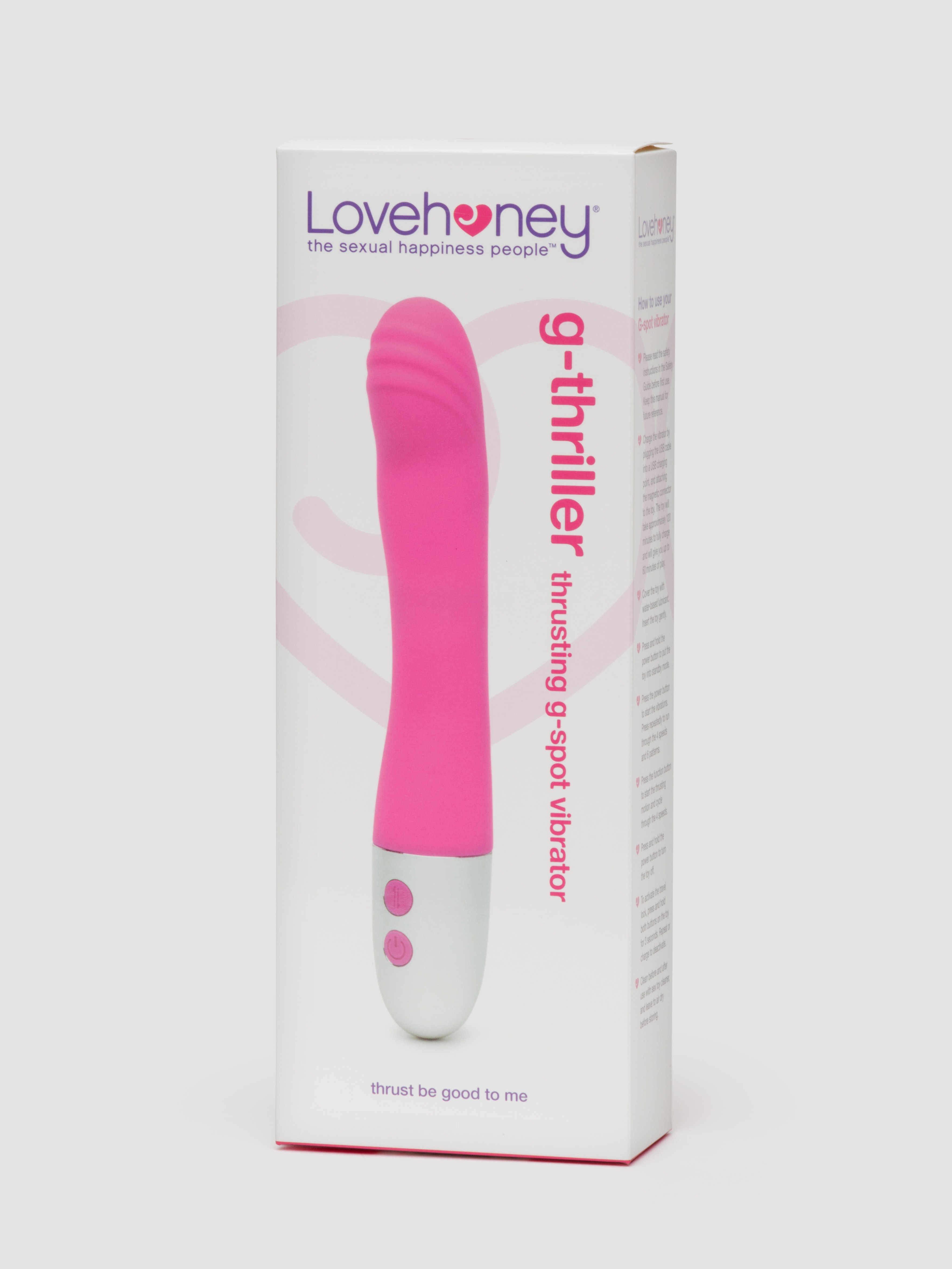 Lovehoney G-Thriller Thrusting G-Spot Vibrator, Pink, hi-res