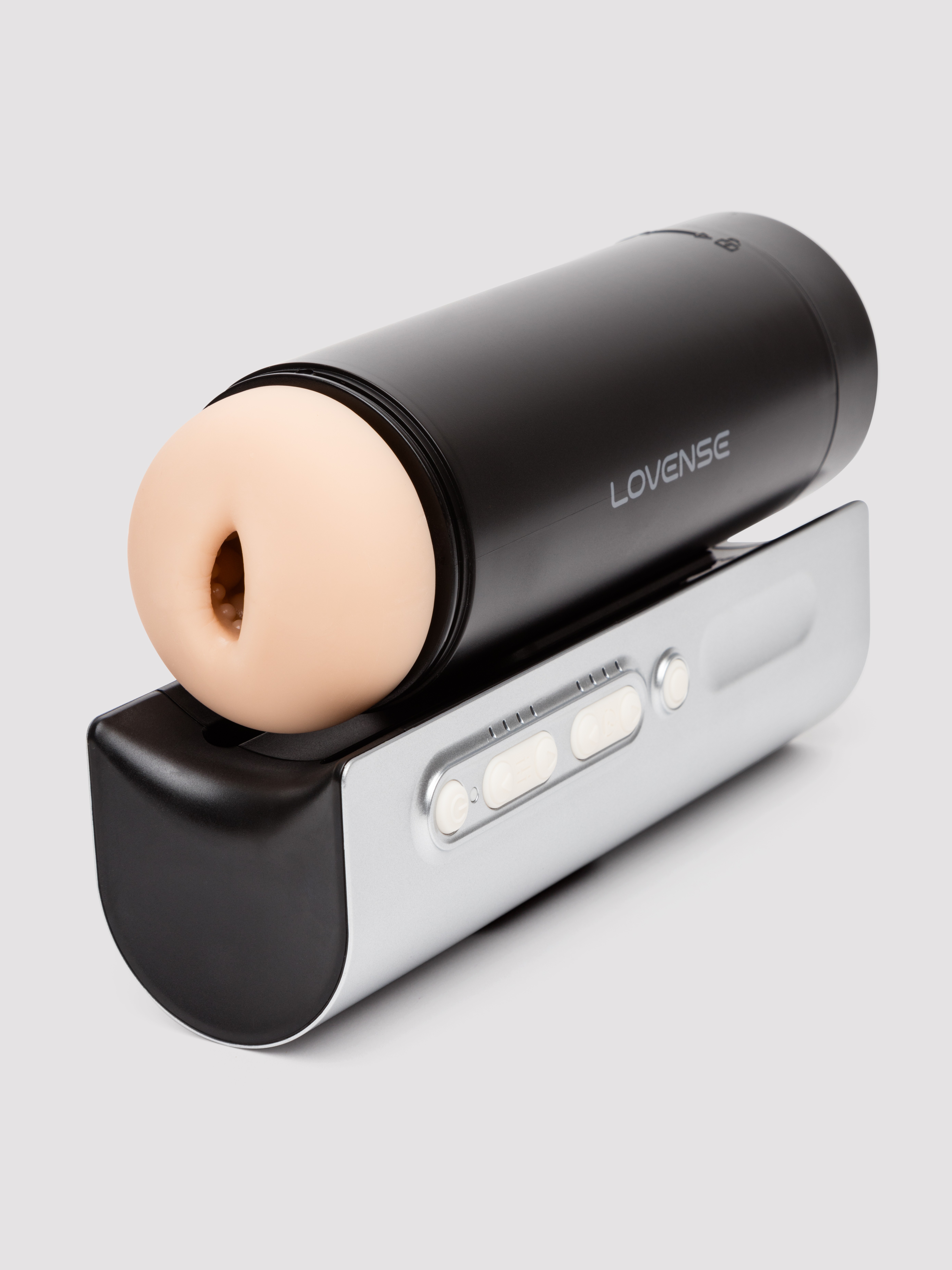 Lovense Solace Pro A.I. Powered Rechargeable Thrusting Masturbator, Black, hi-res