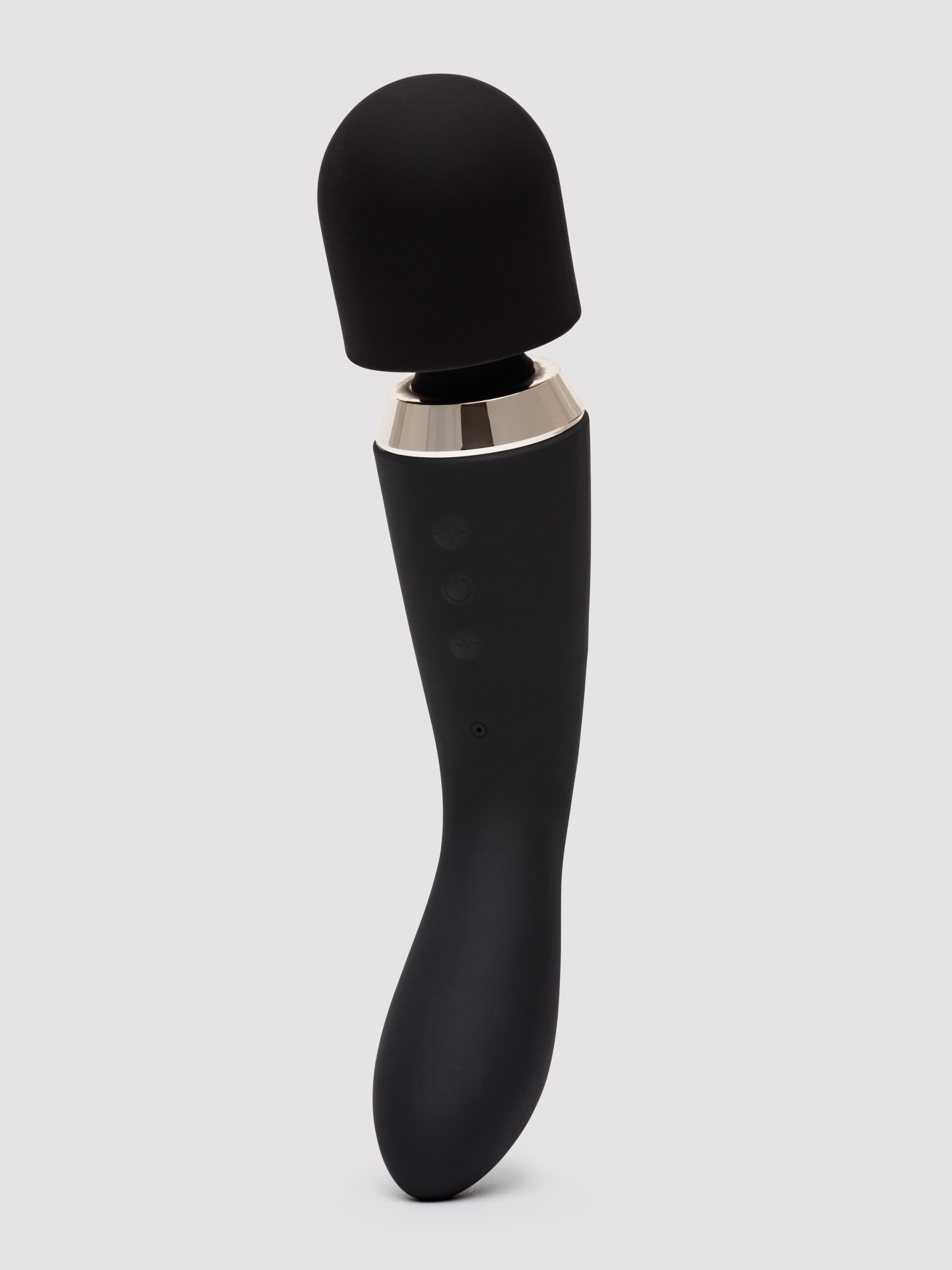 Image of Lovehoney Power Play Rechargeable Dual Wand Massager and Vibrator - Black