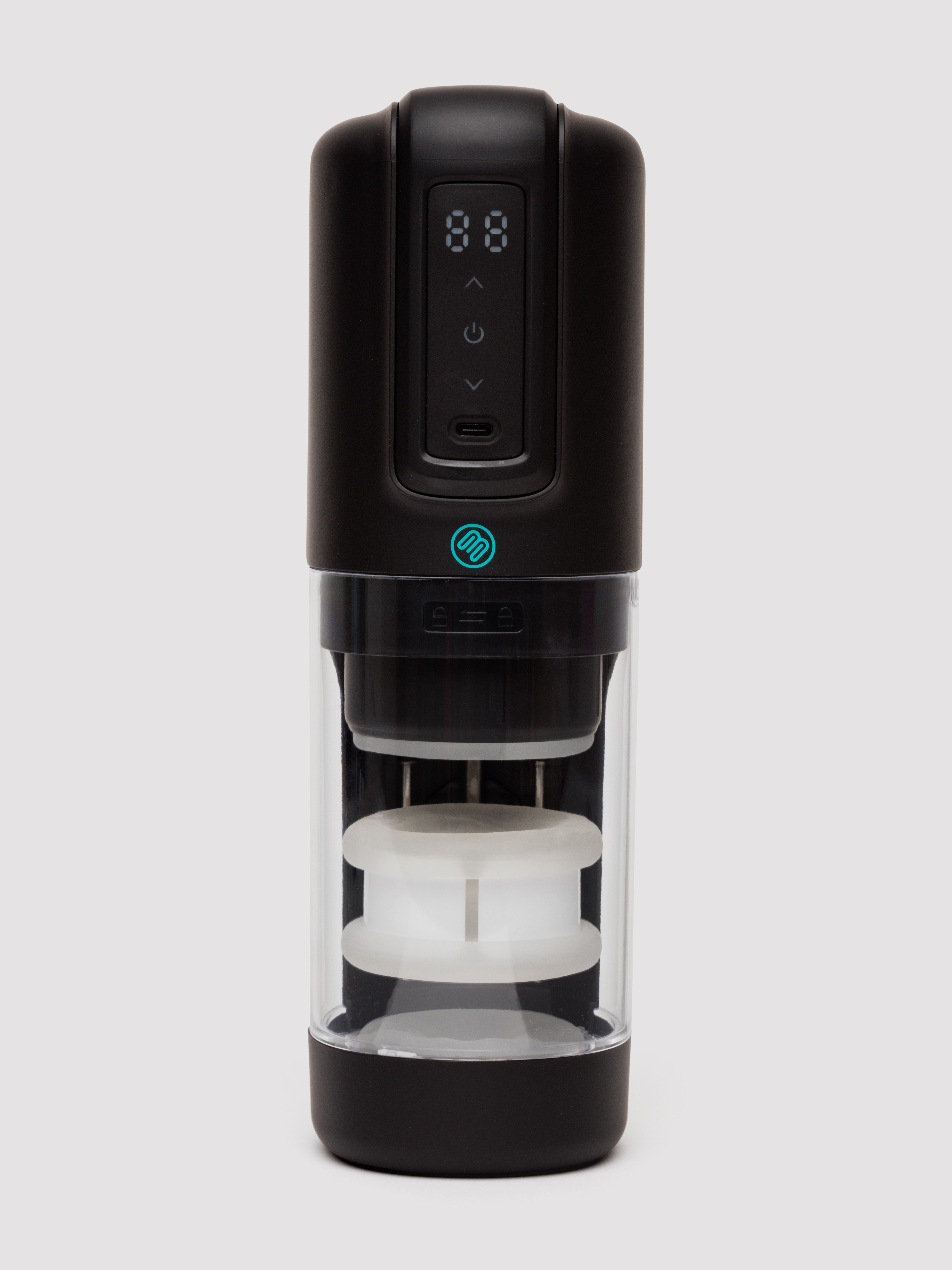 Blowmotion Rechargeable Thrusting Rotating Male Masturbator, Black, hi-res