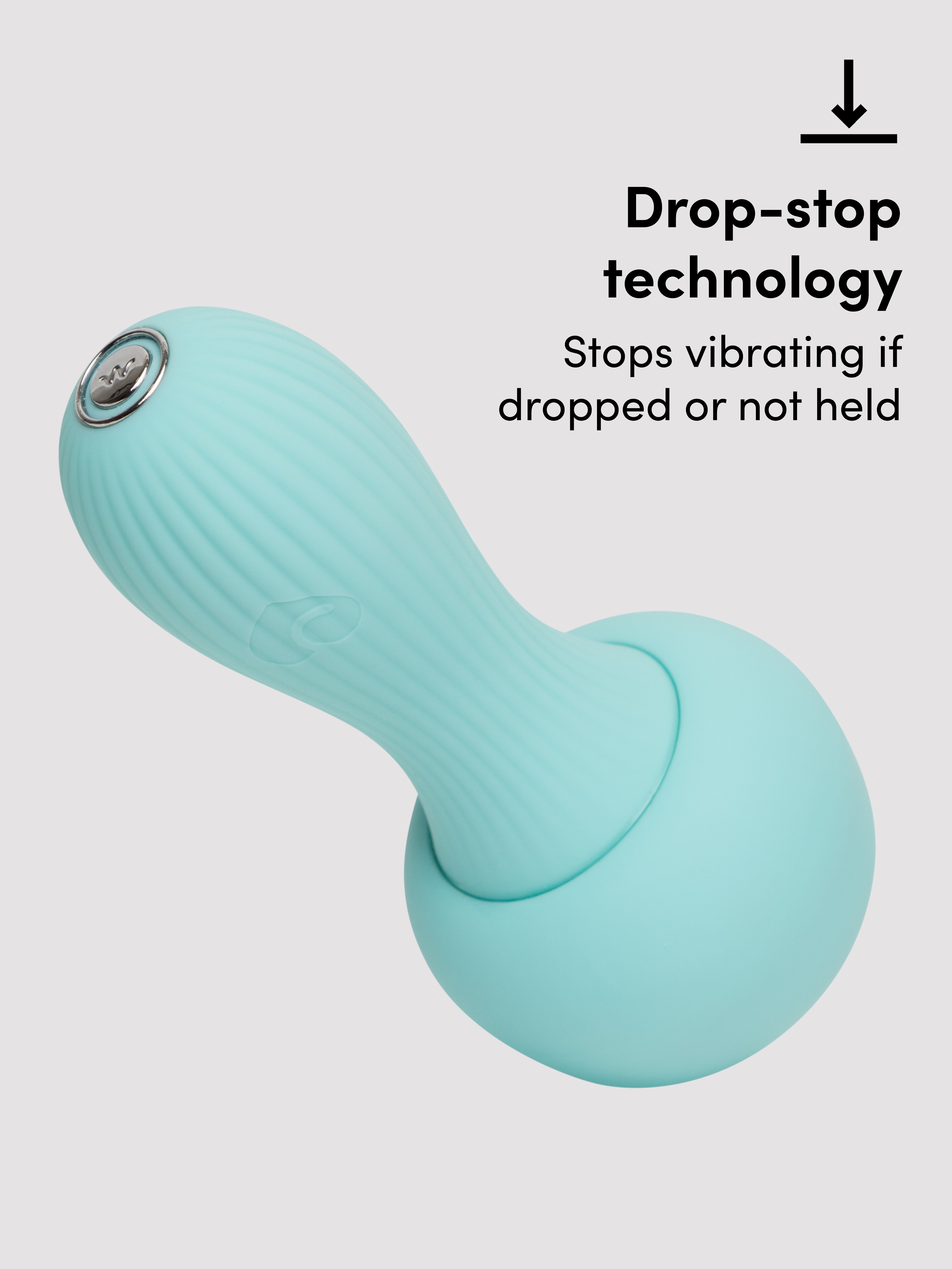 Lovehoney Date Light Discreet Light Up Mushroom Clitoral Vibrator, Light Blue, hi-res