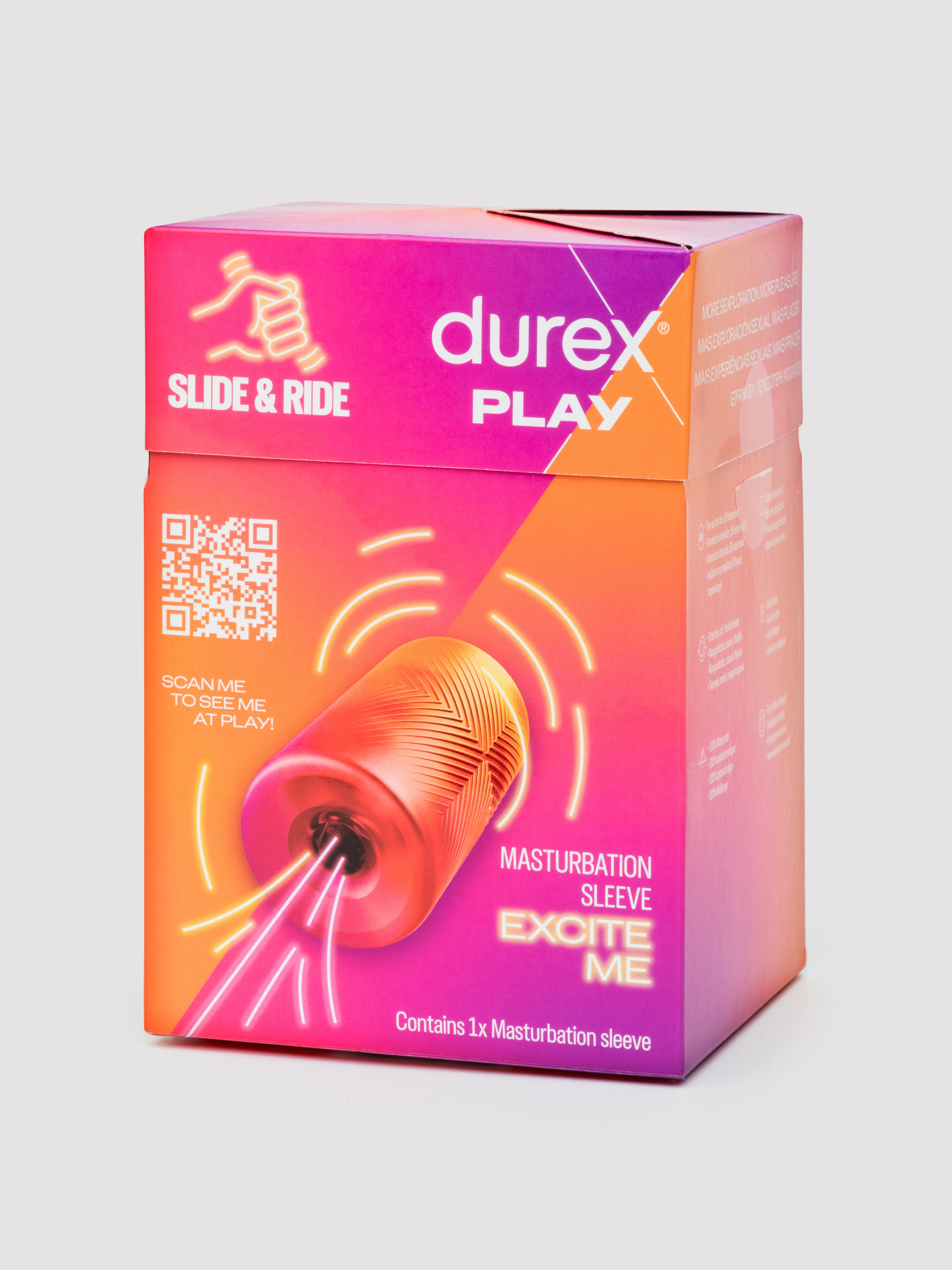Durex Play Side & Ride Masturbation Sleeve, Pink, hi-res