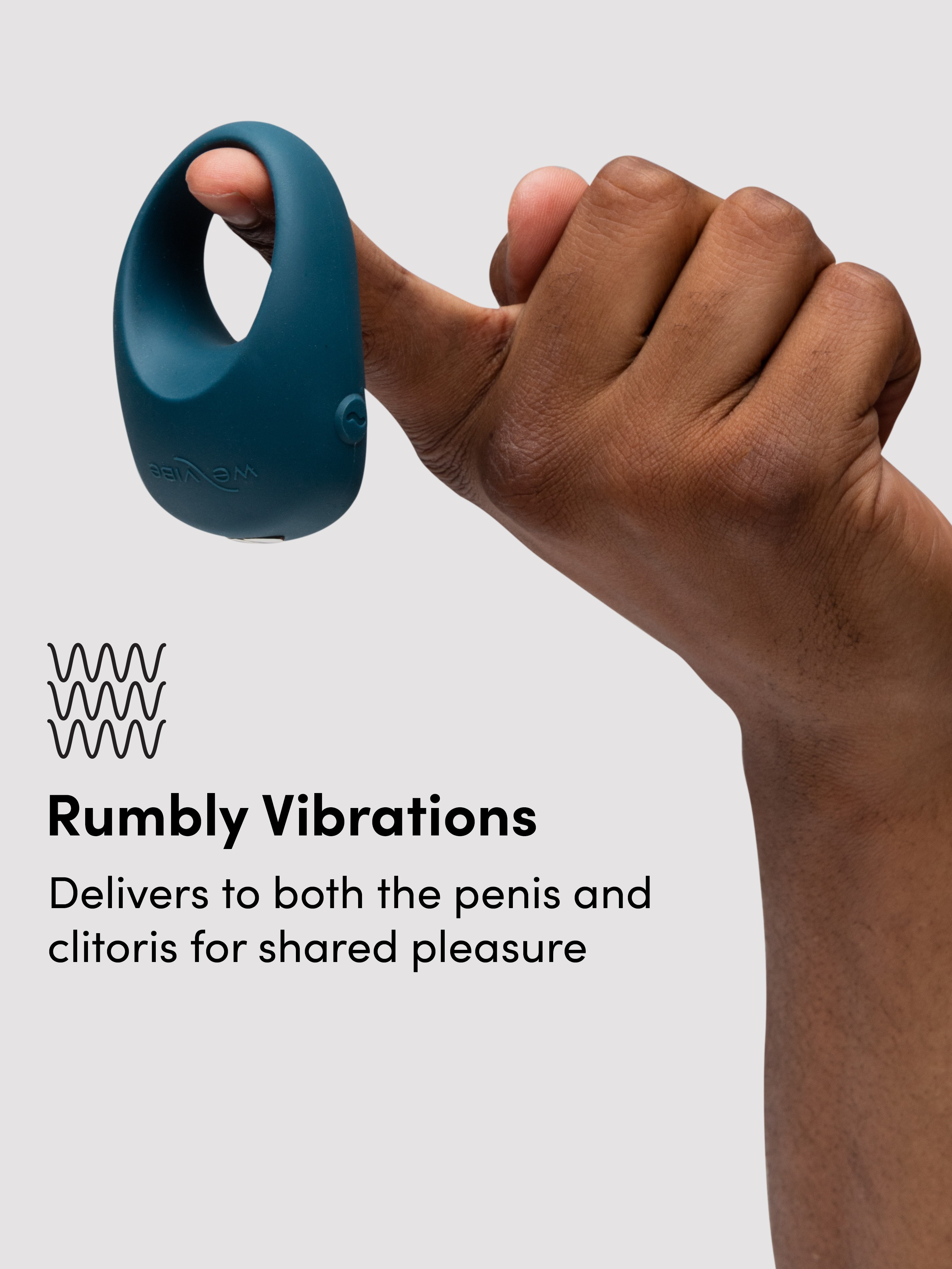 We-Vibe Pivot 2 Vibrating Couples Cock Ring, Grey, hi-res