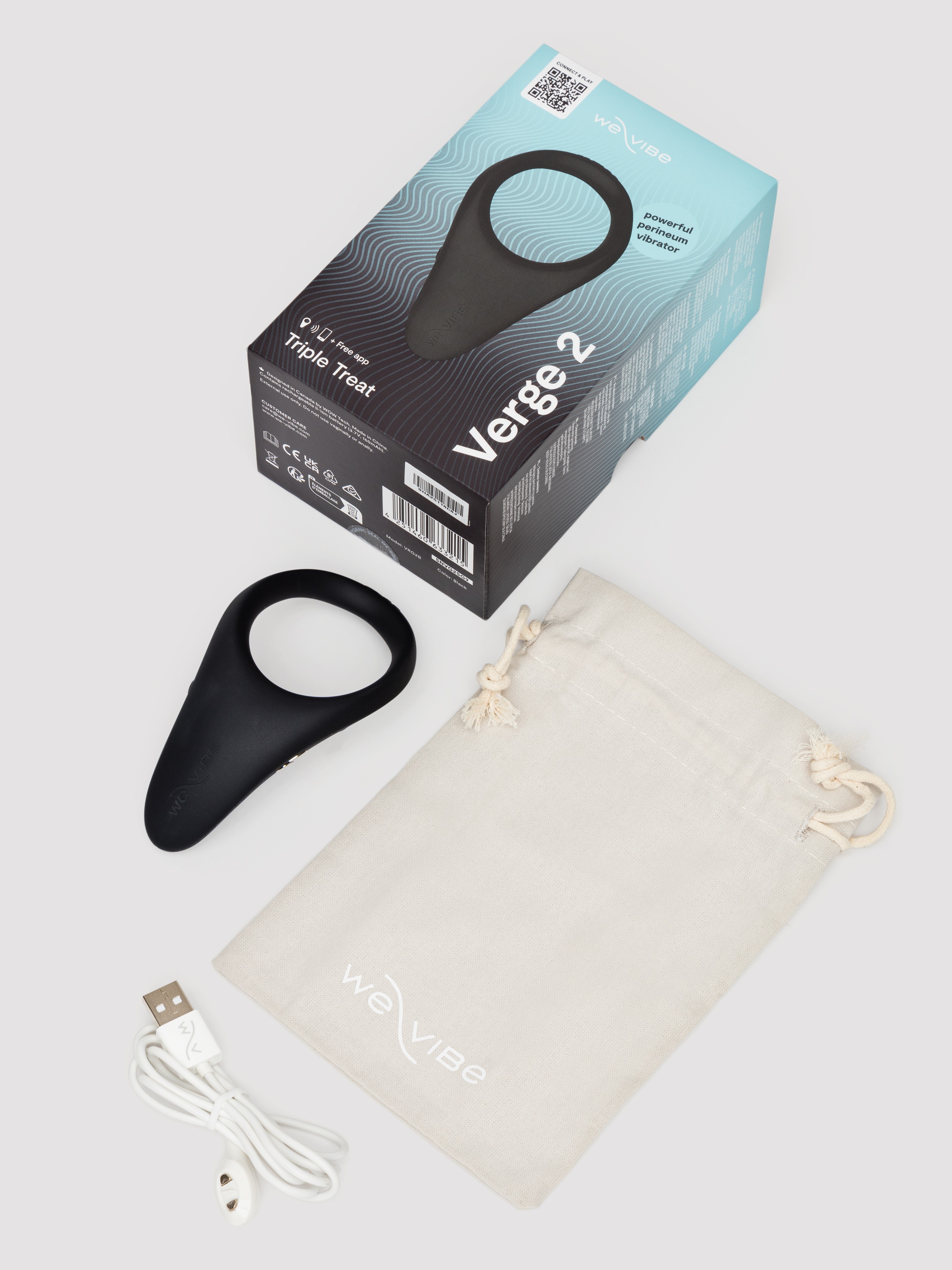 We-Vibe Verge 2 Vibrating Perineum Stimulator, Black, hi-res
