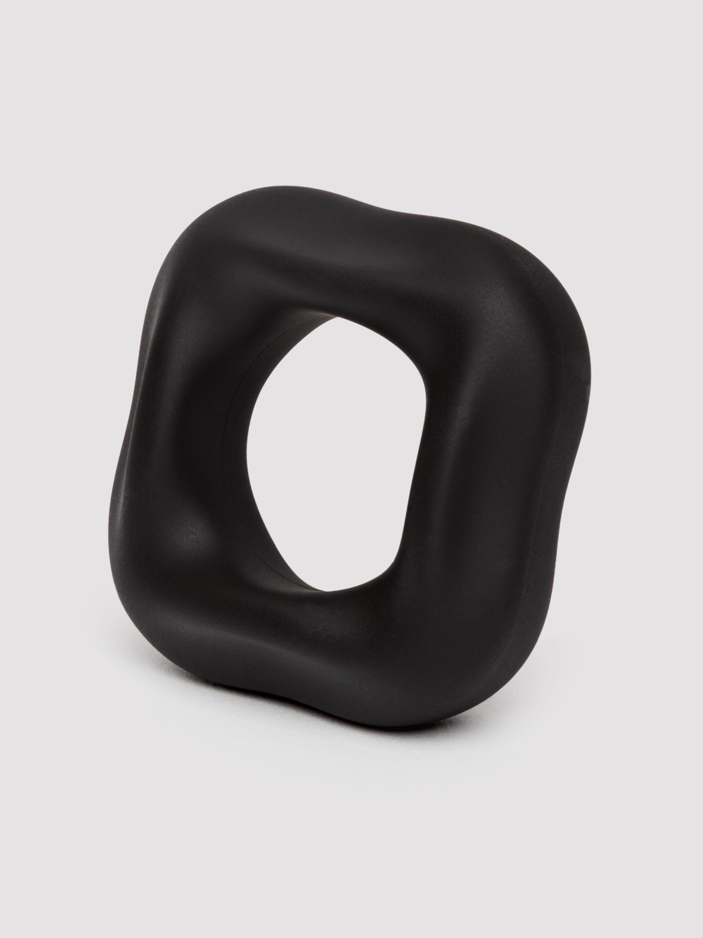 Lovehoney Single Silicone Cock Ring, Black, hi-res