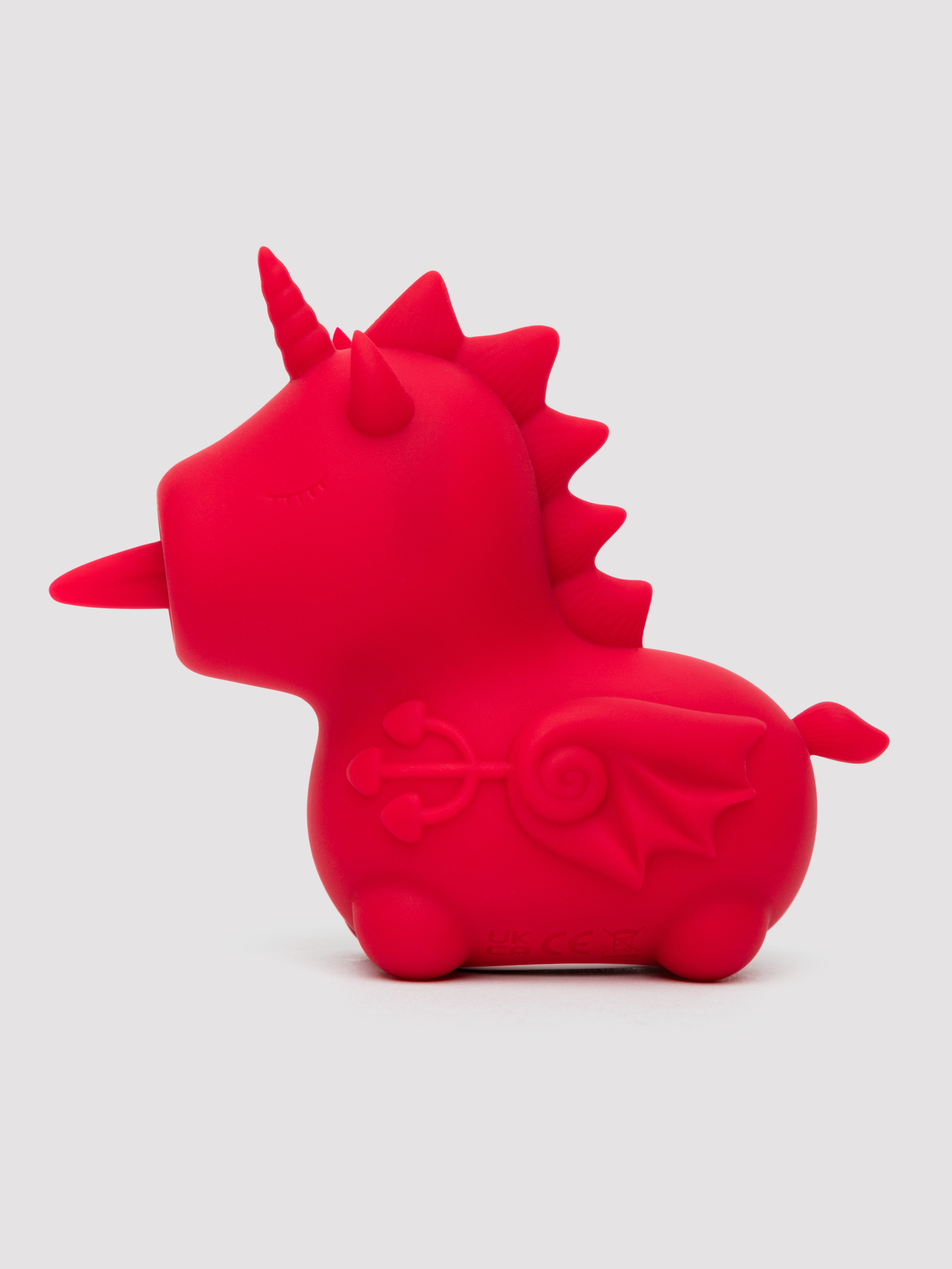 Unihorn Blaze Diablo Rechargeable Flickering Clitoral Vibrator, Red, hi-res