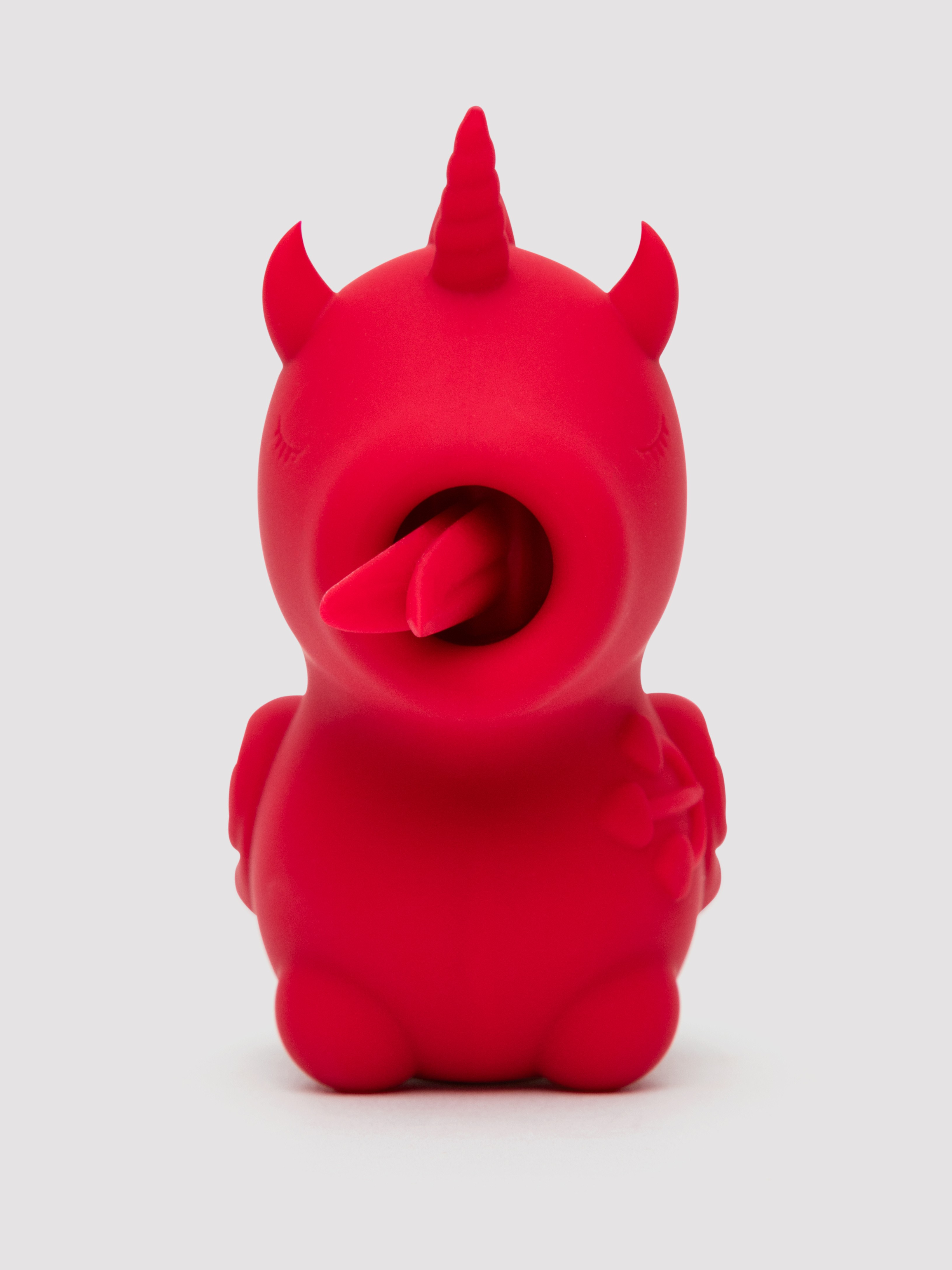 Unihorn Blaze Diablo Rechargeable Flickering Clitoral Vibrator, Red, hi-res