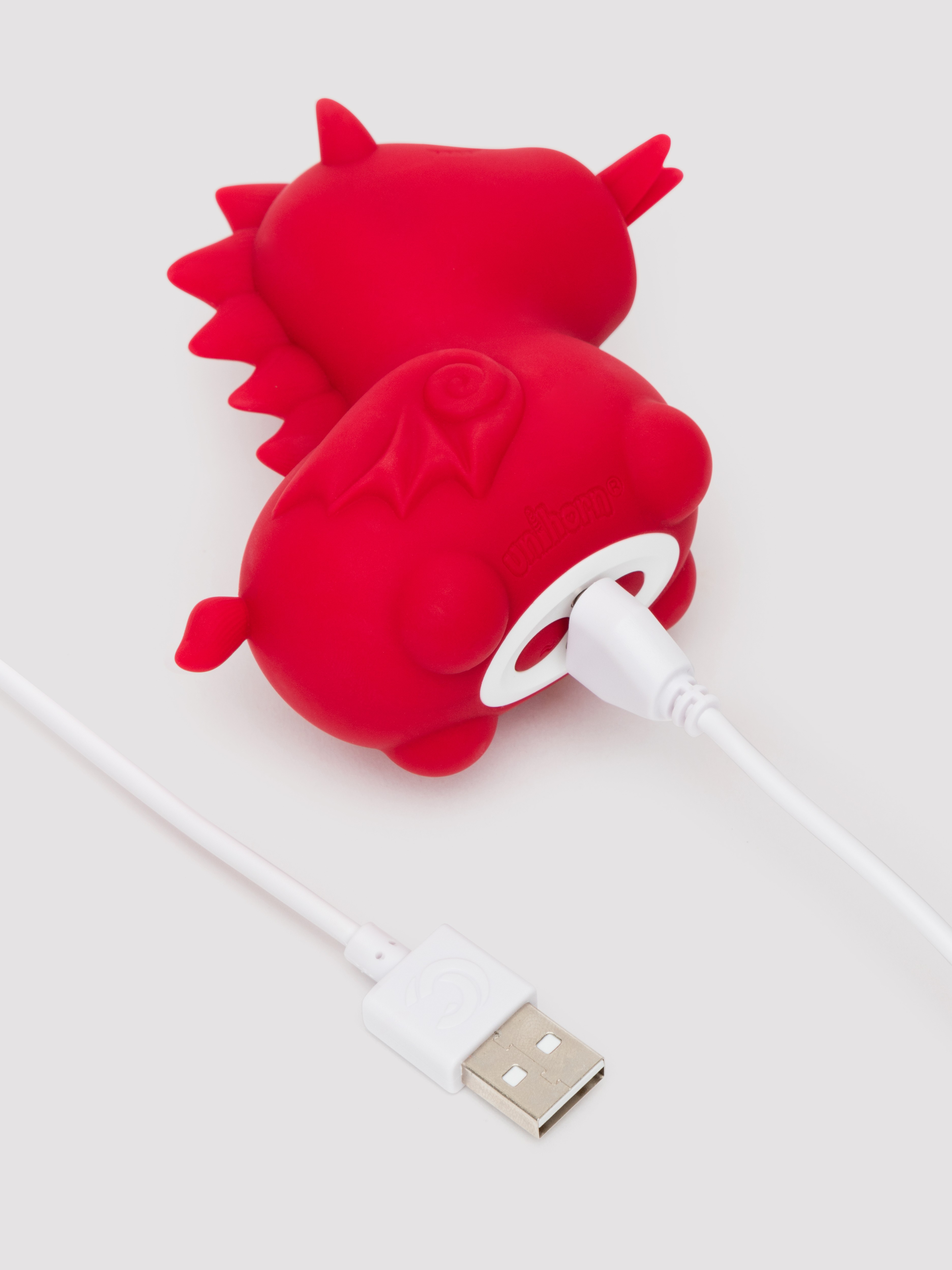 Unihorn Blaze Diablo Rechargeable Flickering Clitoral Vibrator, Red, hi-res