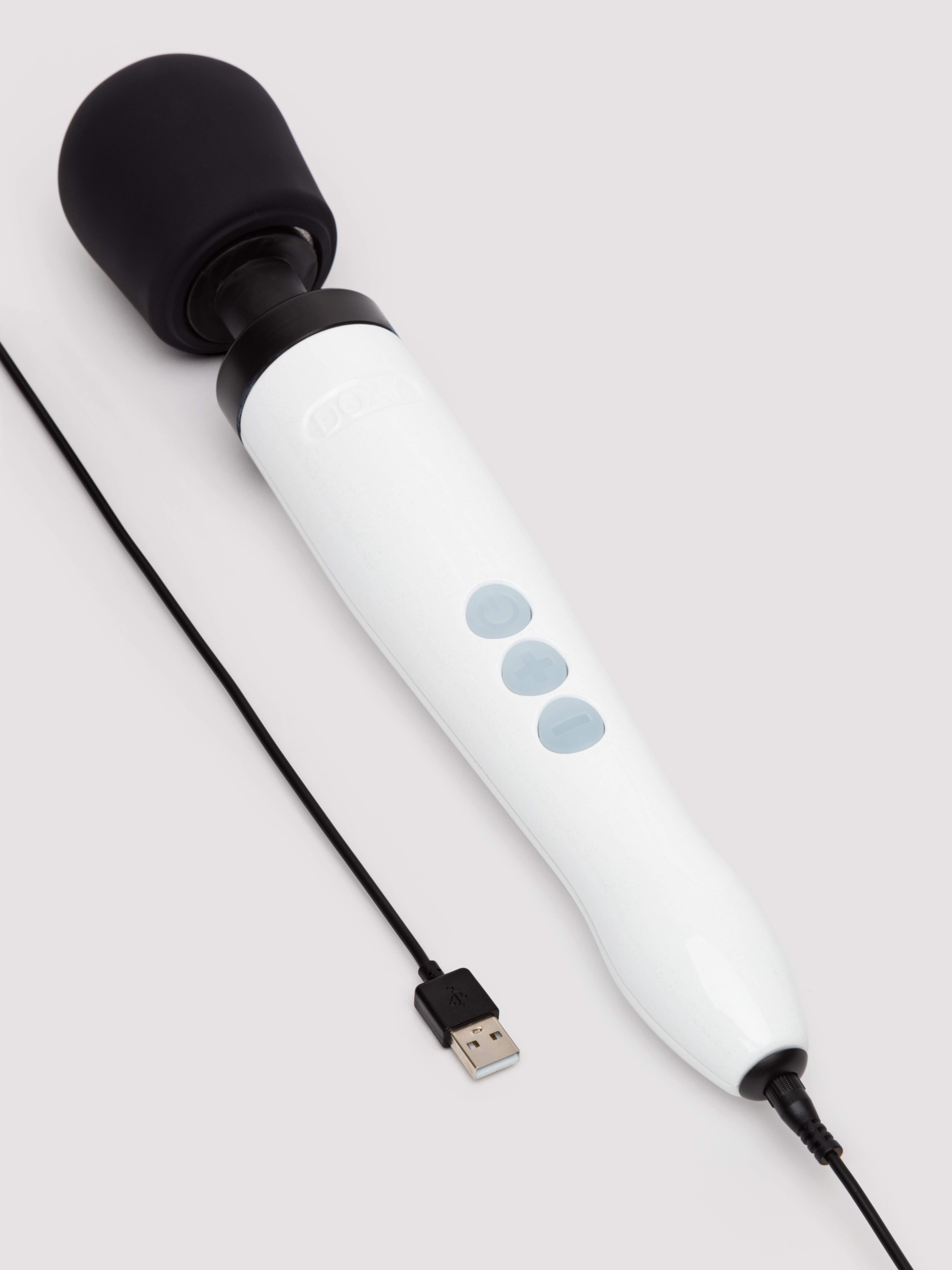 Doxy Die Cast R Extra Powerful Rechargeable Wand Massager, White, hi-res