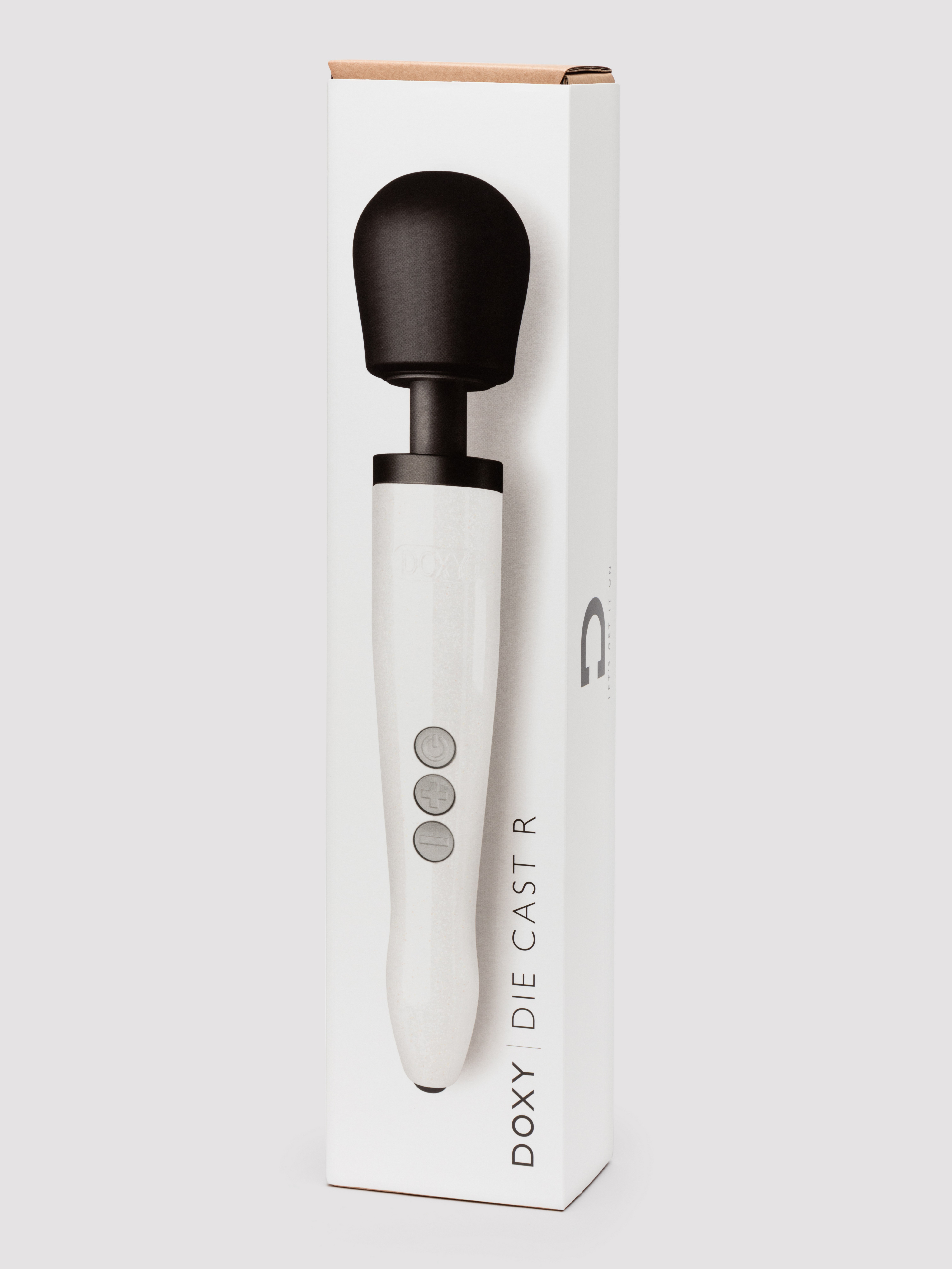 Doxy Die Cast R Extra Powerful Rechargeable Wand Massager, White, hi-res
