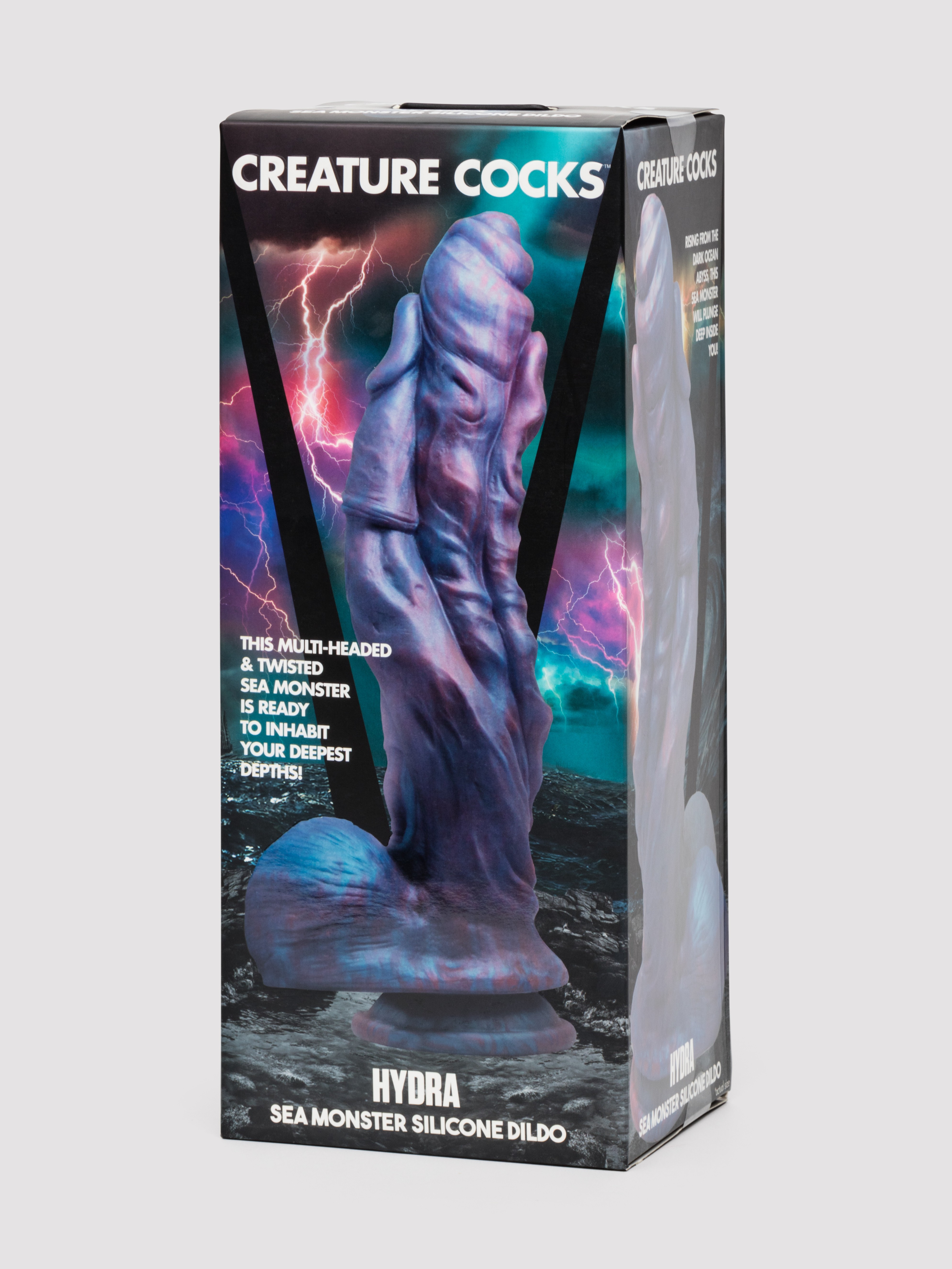 Creature Cocks Sea Monster Silicone Dildo, Blue, hi-res